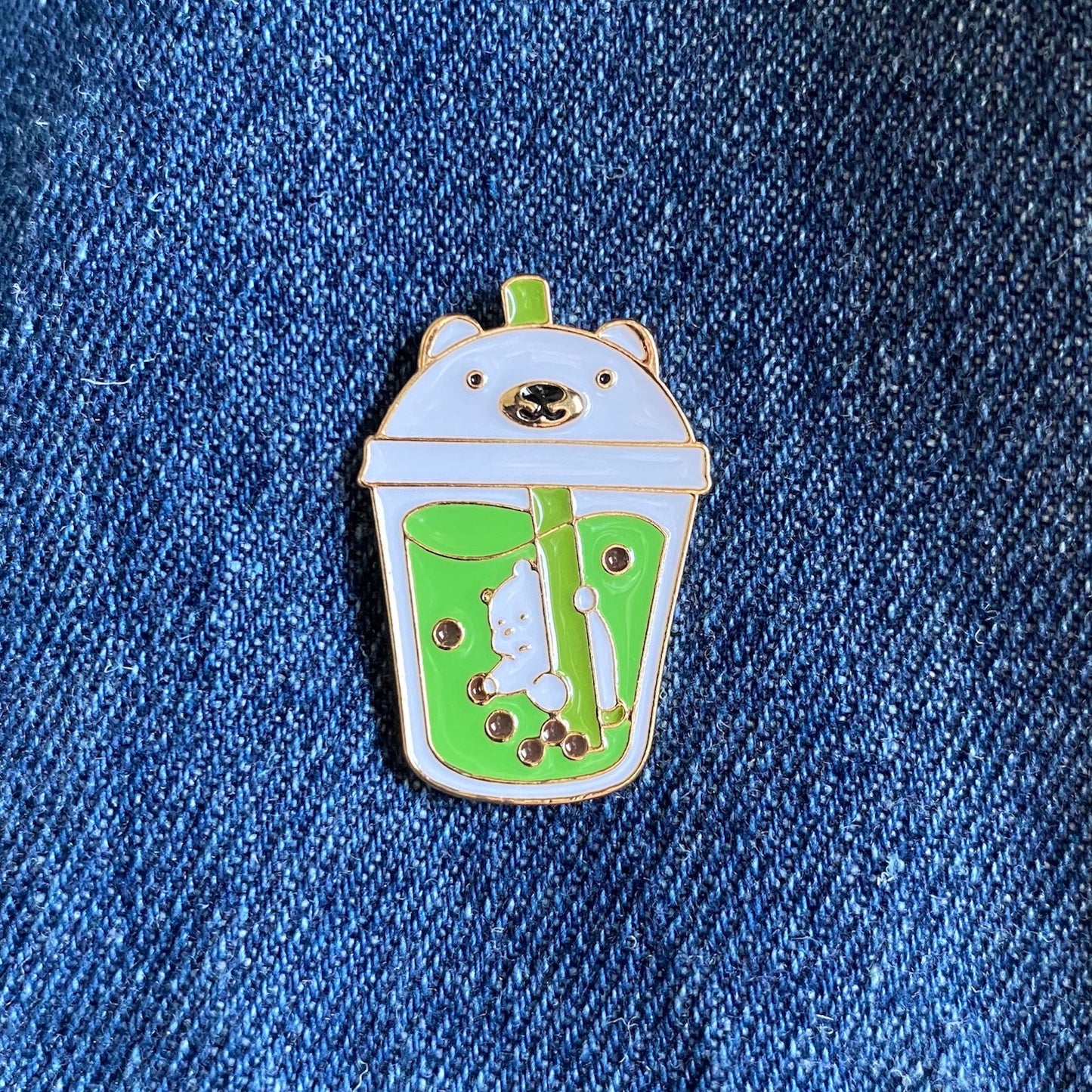 Boba Bear Enamel Pin - thehappypin