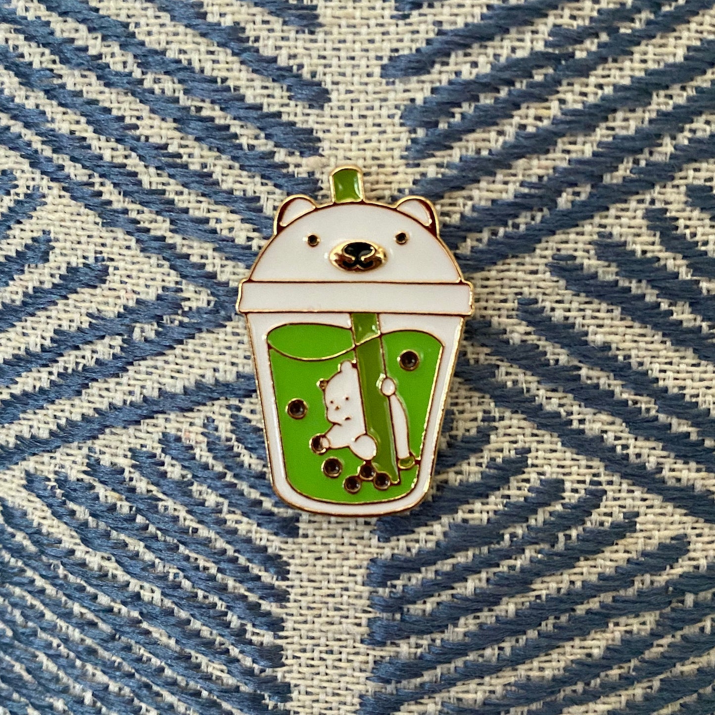 Boba Bear Enamel Pin - thehappypin