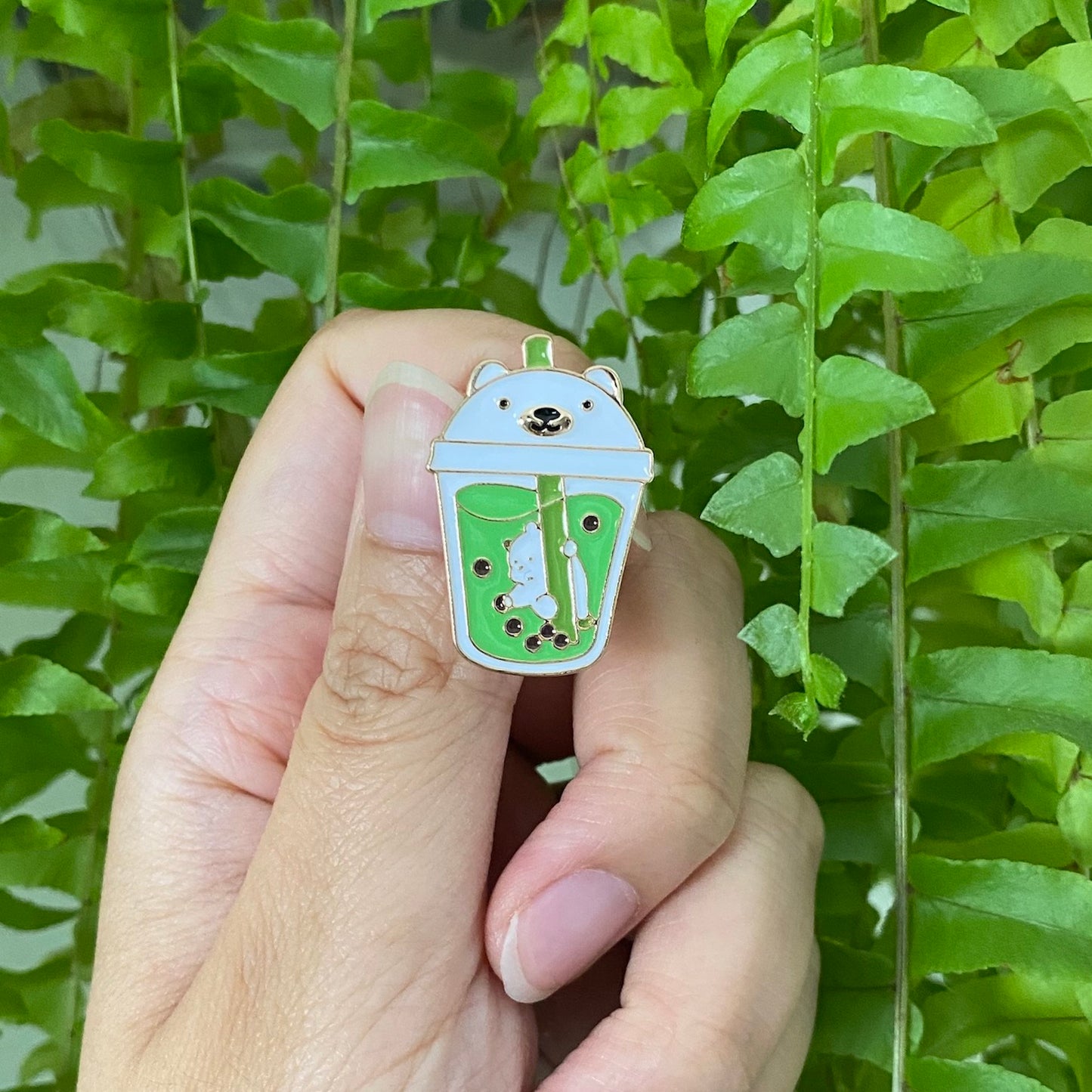 Boba Bear Enamel Pin - thehappypin