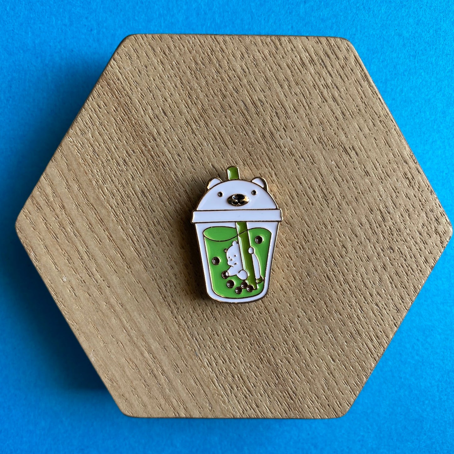 Boba Bear Enamel Pin - thehappypin