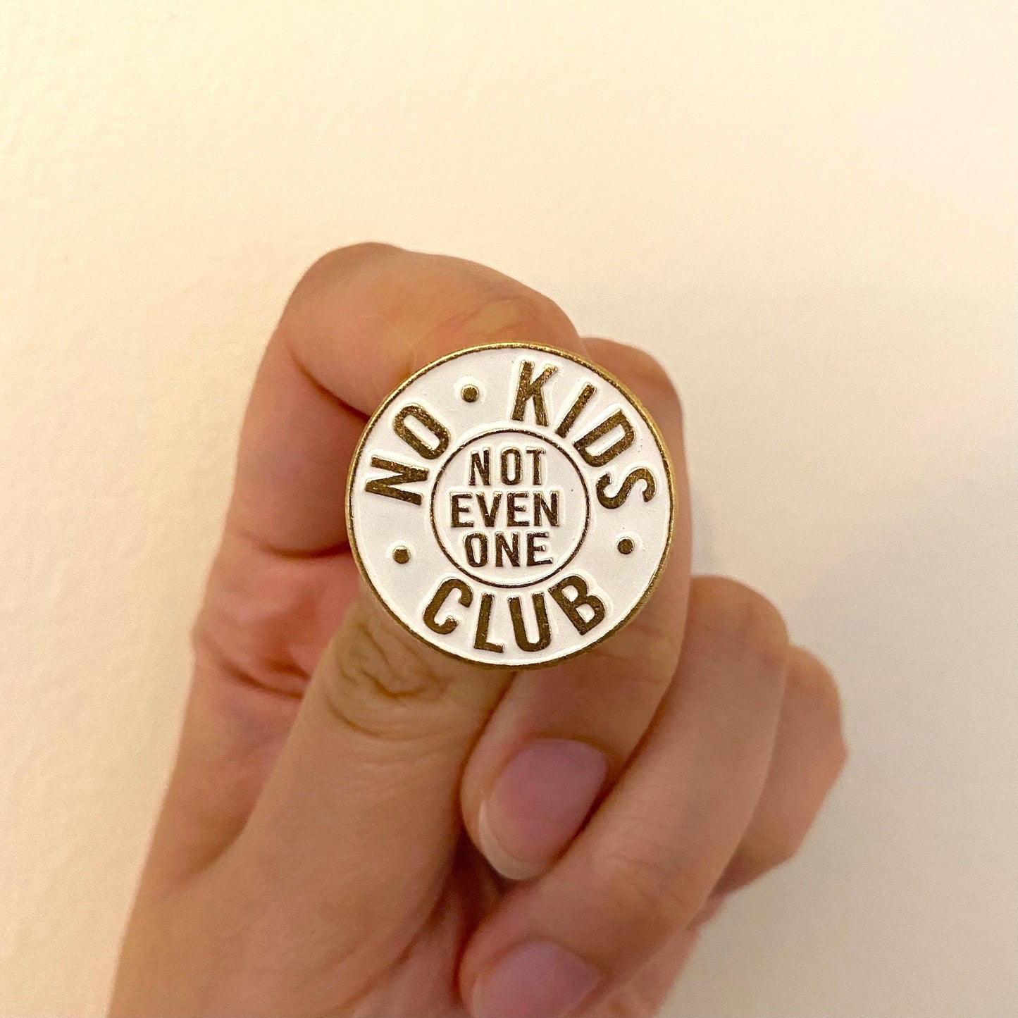 The Cool Kids with No Kids Club Enamel Pin - thehappypin