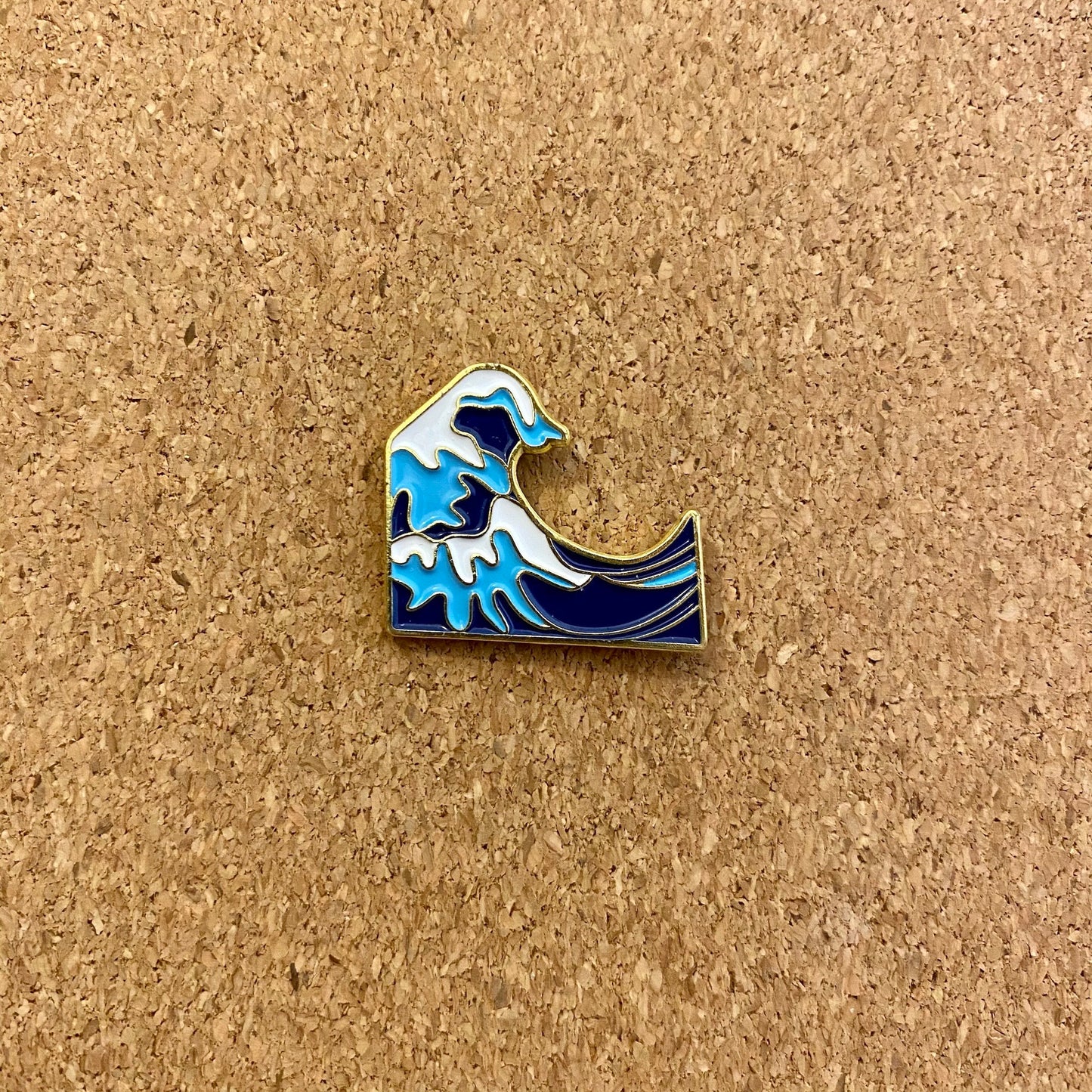 Ocean Waves - Save Our Oceans Tsunami Enamel Pin - thehappypin