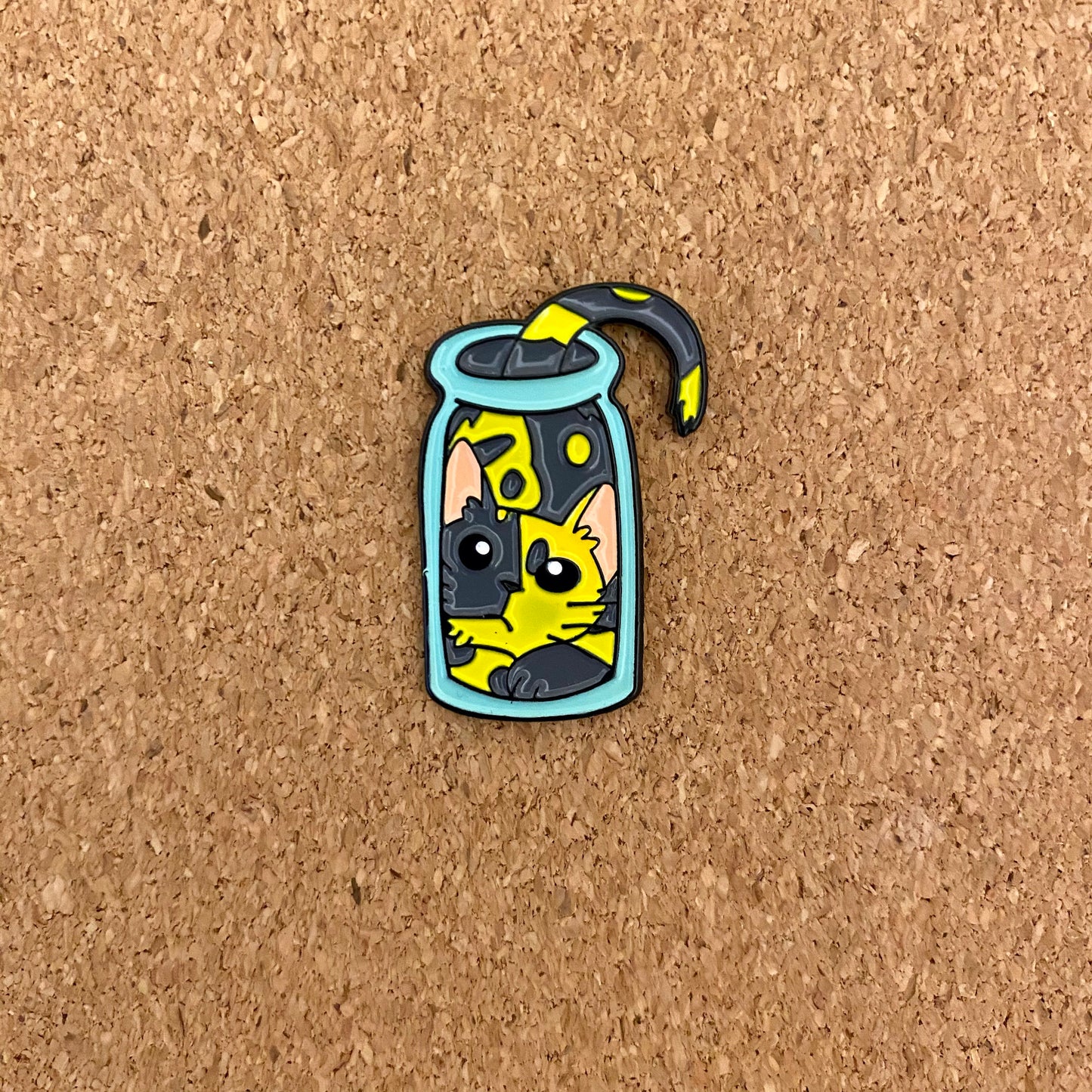 Cat in a Bottle Enamel Pin - thehappypin
