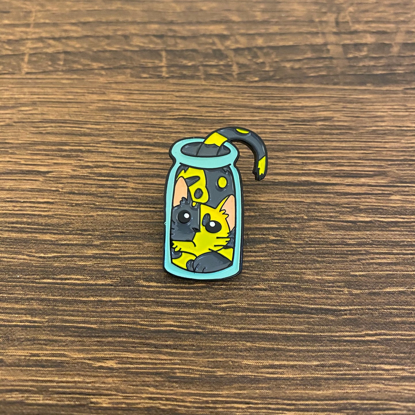 Cat in a Bottle Enamel Pin - thehappypin