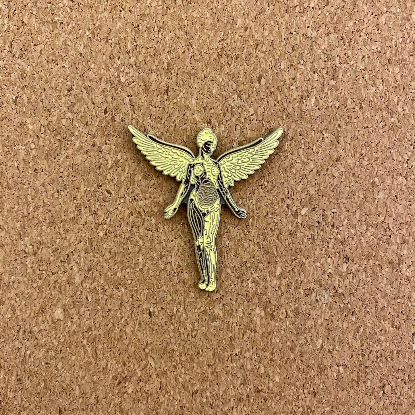 Nirvana Angel RIP Kurt Cobain Enamel Pin - thehappypin