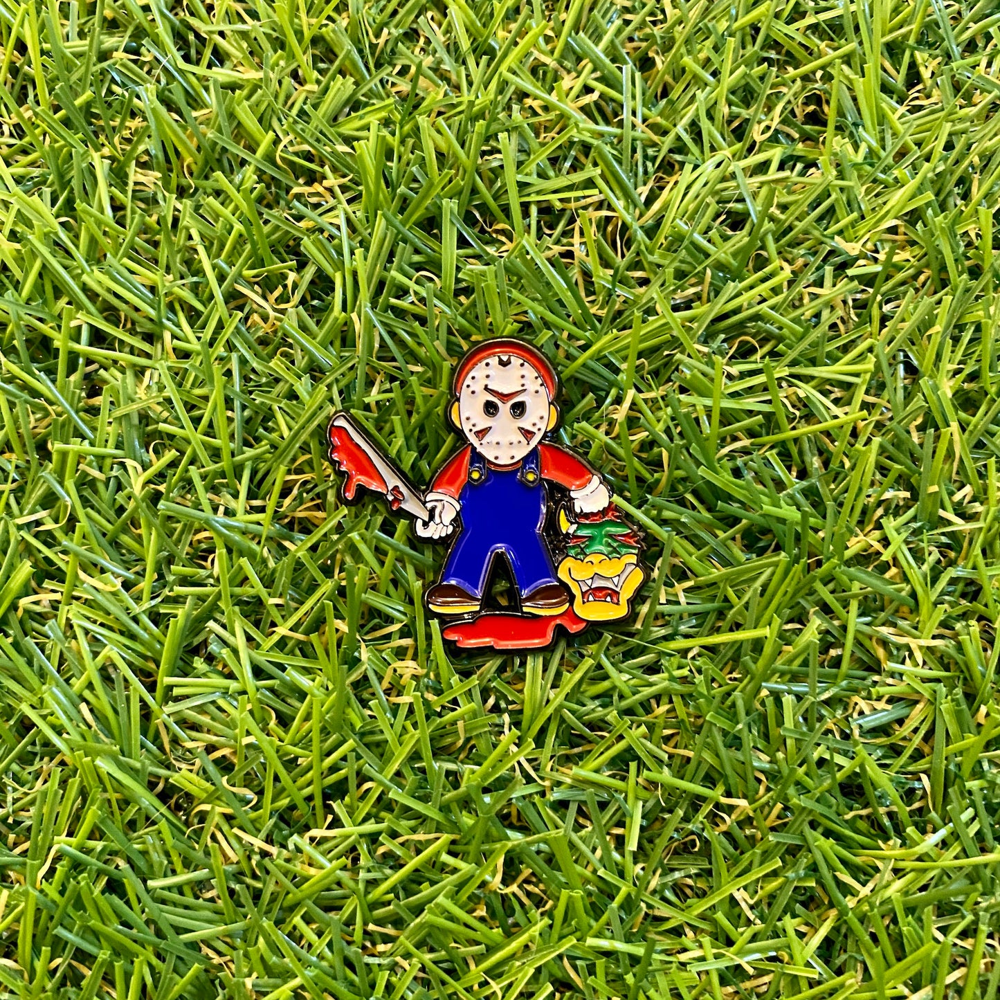 Jason from Friday the 13th as Super Mario Enamel Pin - thehappypin