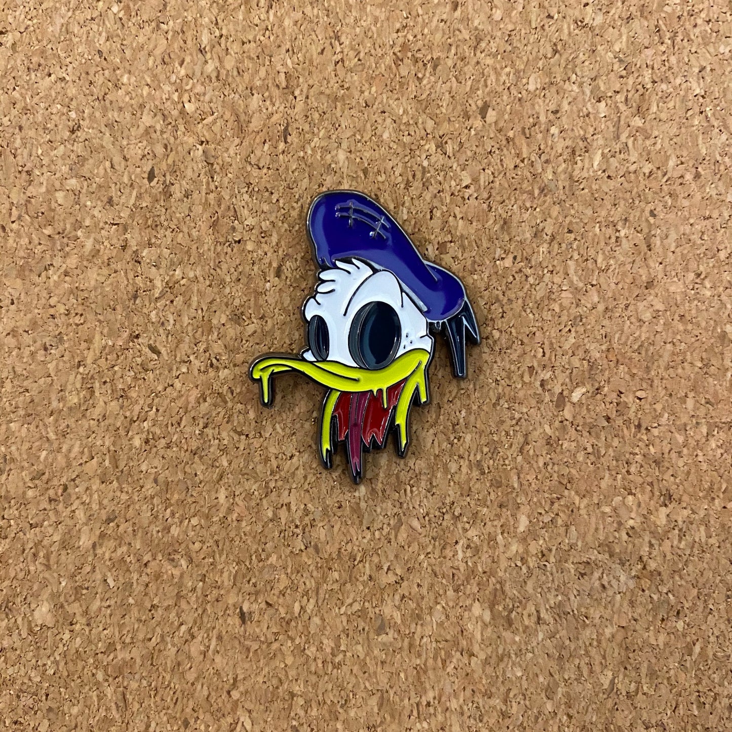 Duckfaced Donald Duck Zombie Apocalypse Enamel Pin - thehappypin