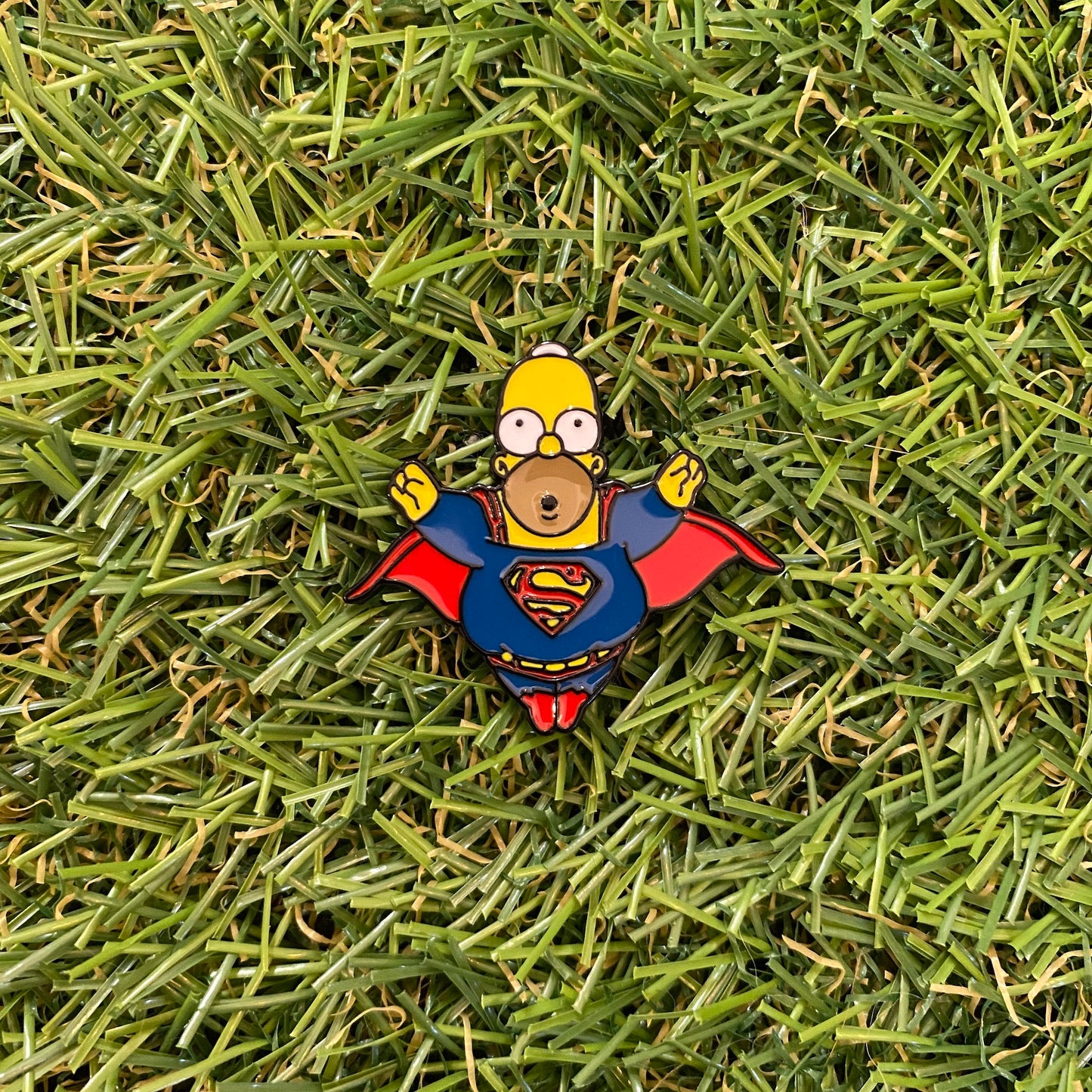 Superhero Homer Enamel Pin - thehappypin