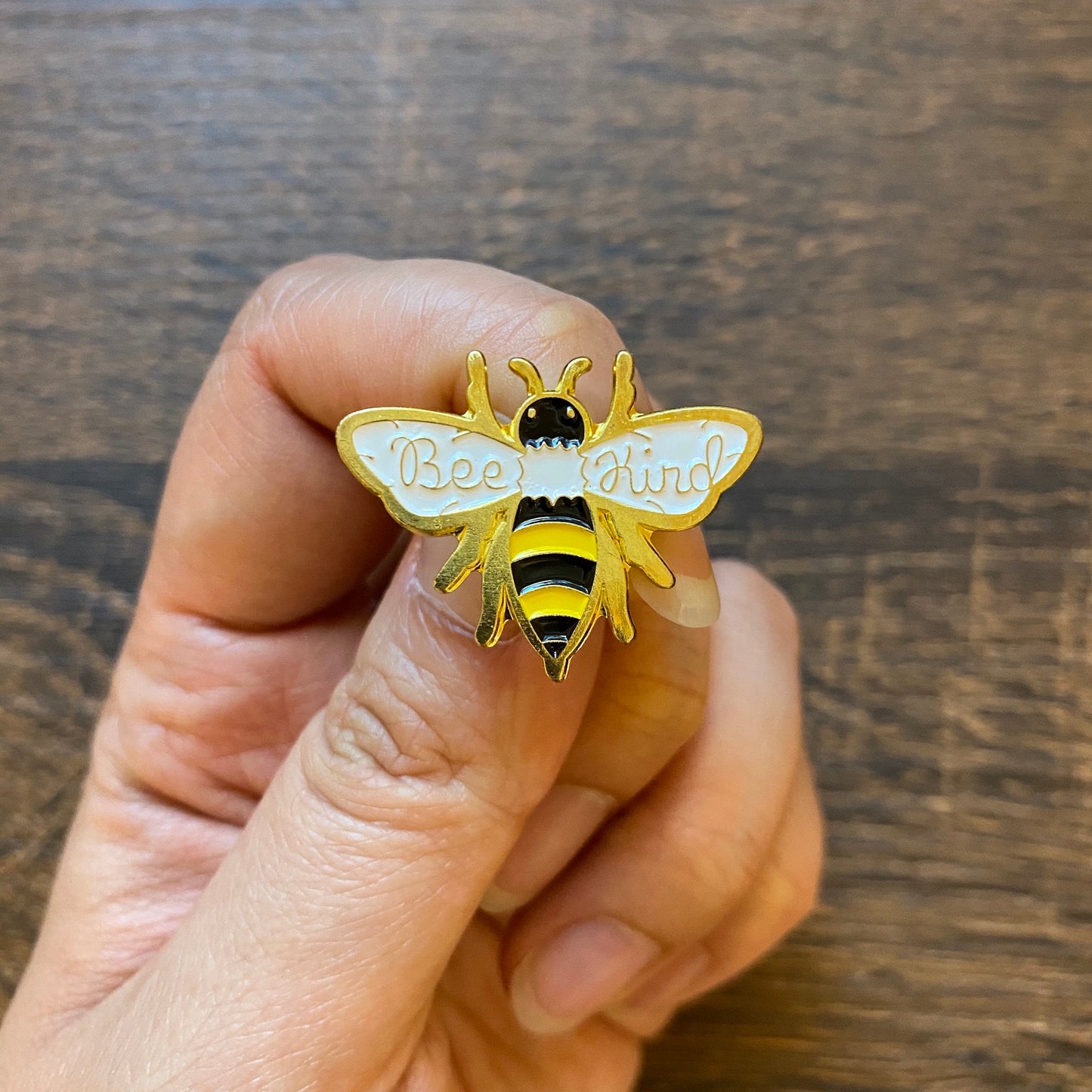 Bee Kind Save the Bees Enamel Pin - thehappypin