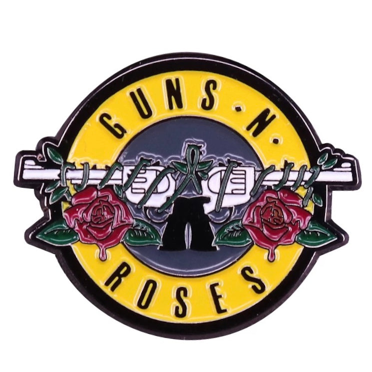 Guns N Roses Band Logo Enamel Pin - thehappypin
