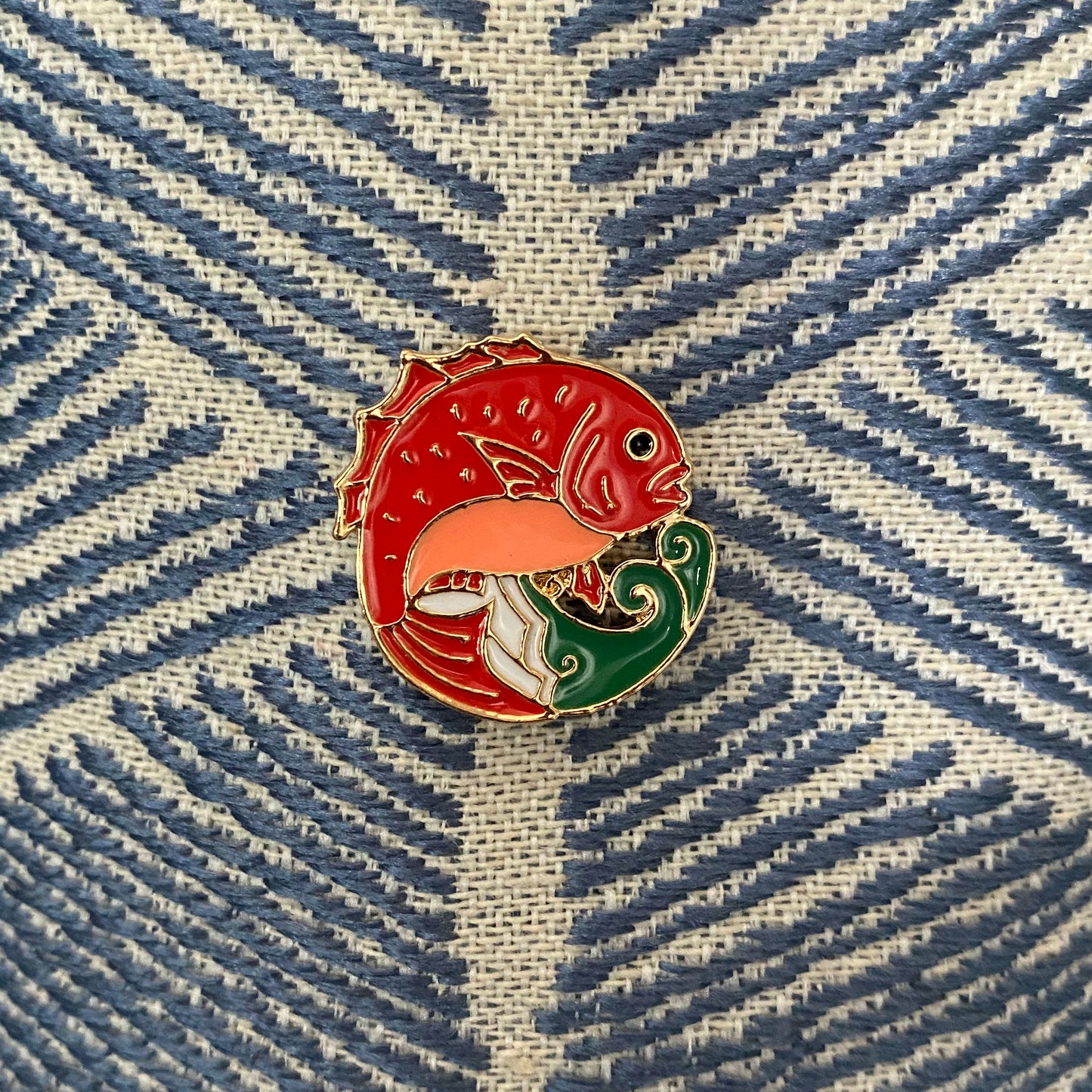 Lucky Red the Koi Fish Enamel Pin - thehappypin