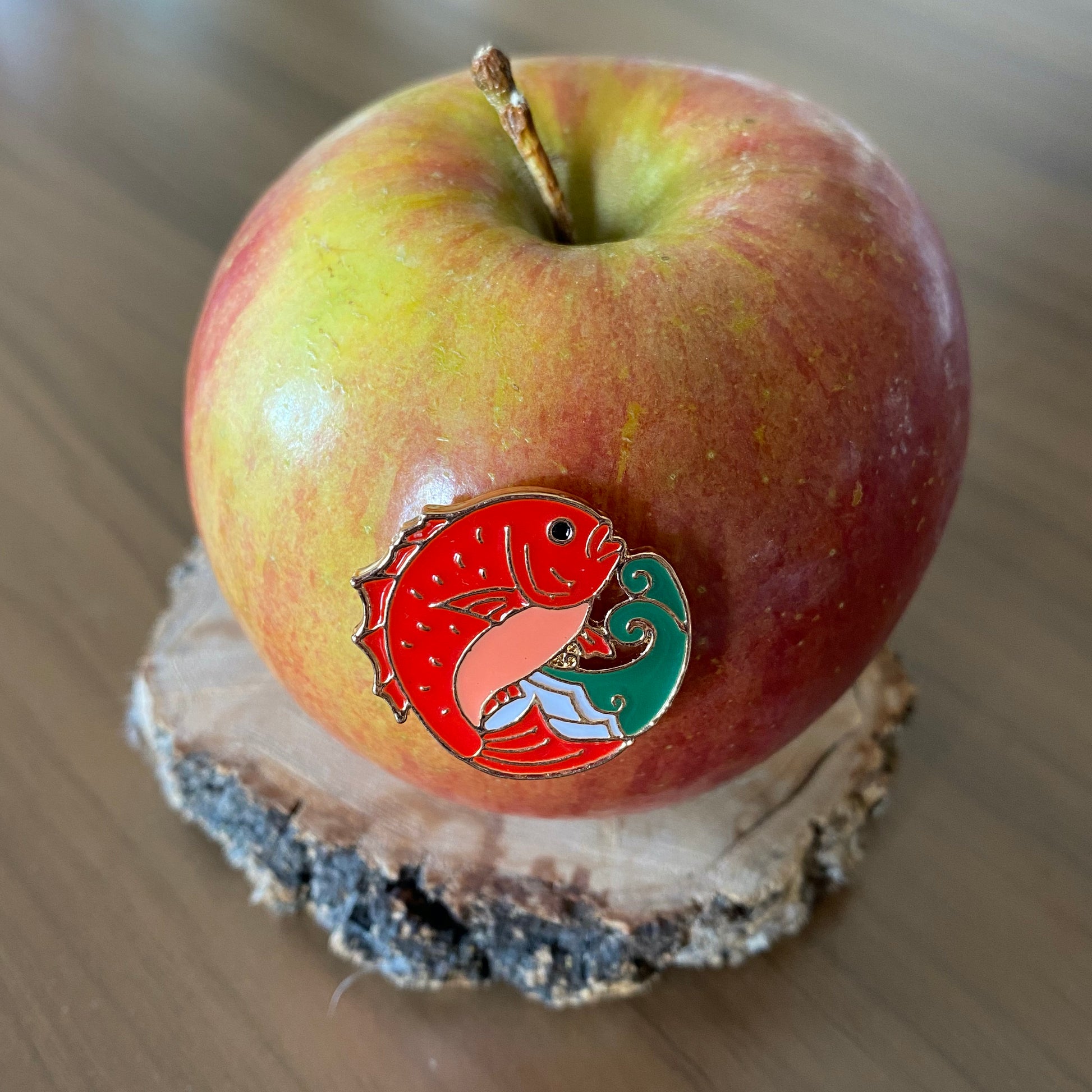 Lucky Red the Koi Fish Enamel Pin - thehappypin