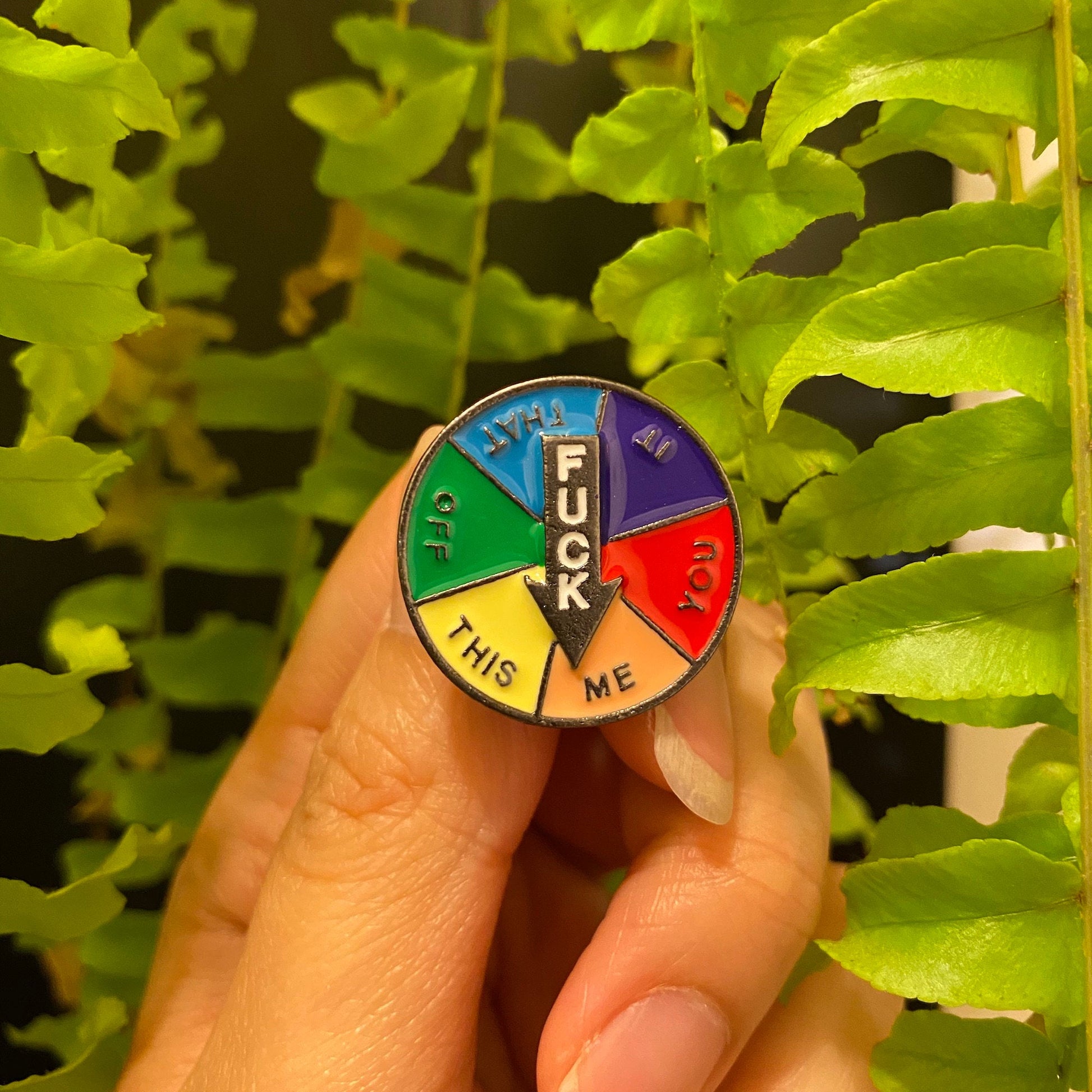 F*** You? No… F*** Me Love Wins LGBTQ Pride Rainbow Enamel Pin - thehappypin