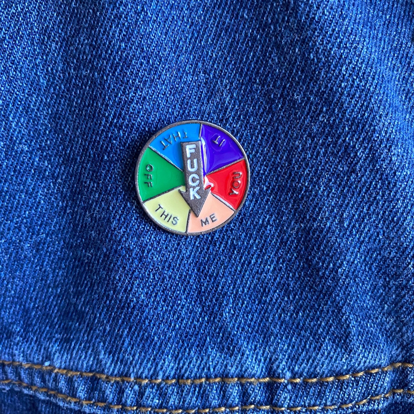 F*** You? No… F*** Me Love Wins LGBTQ Pride Rainbow Enamel Pin - thehappypin