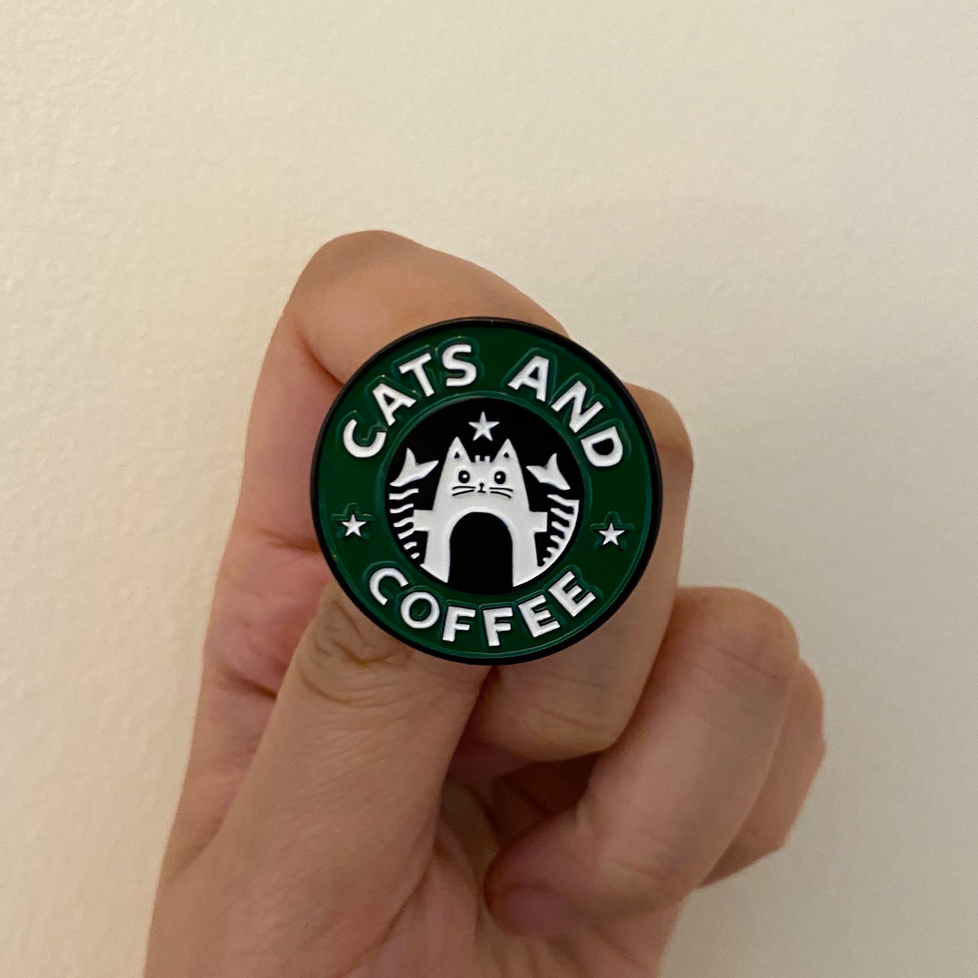 Starcats Cats and Coffee Enamel Pin - thehappypin