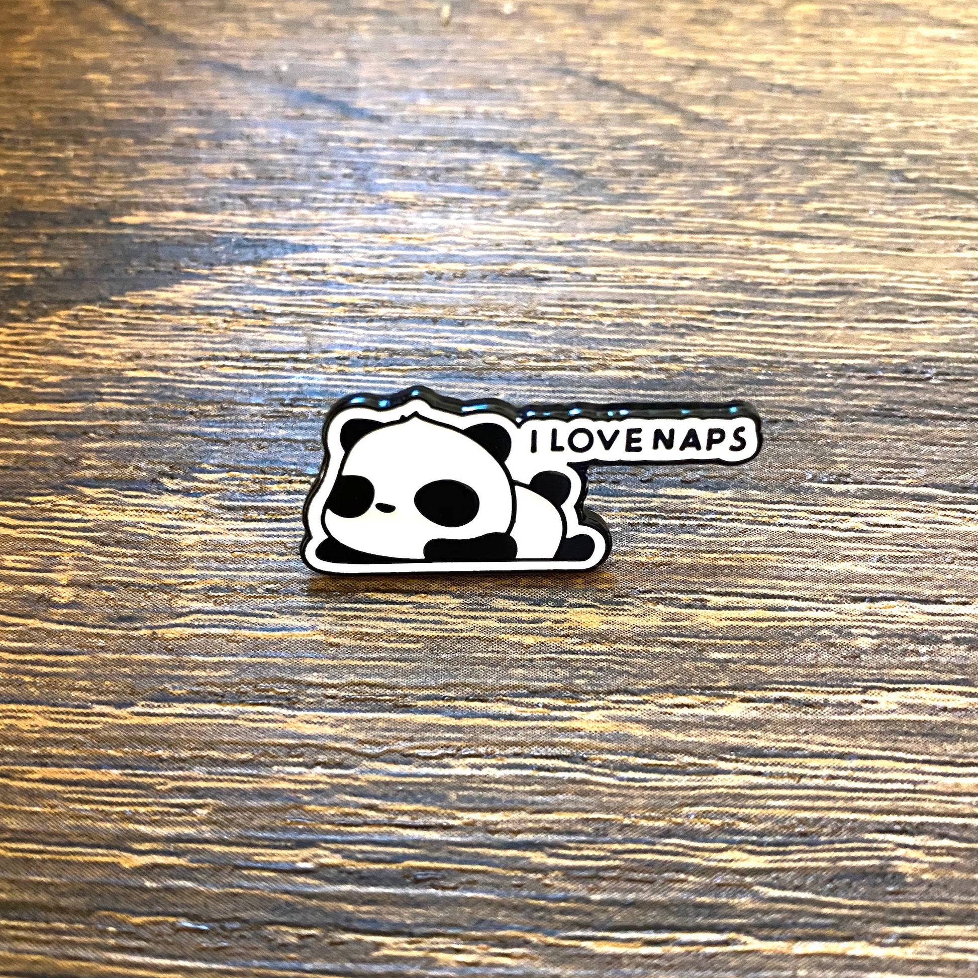 Napster the Napping Panda Enamel Pin - thehappypin
