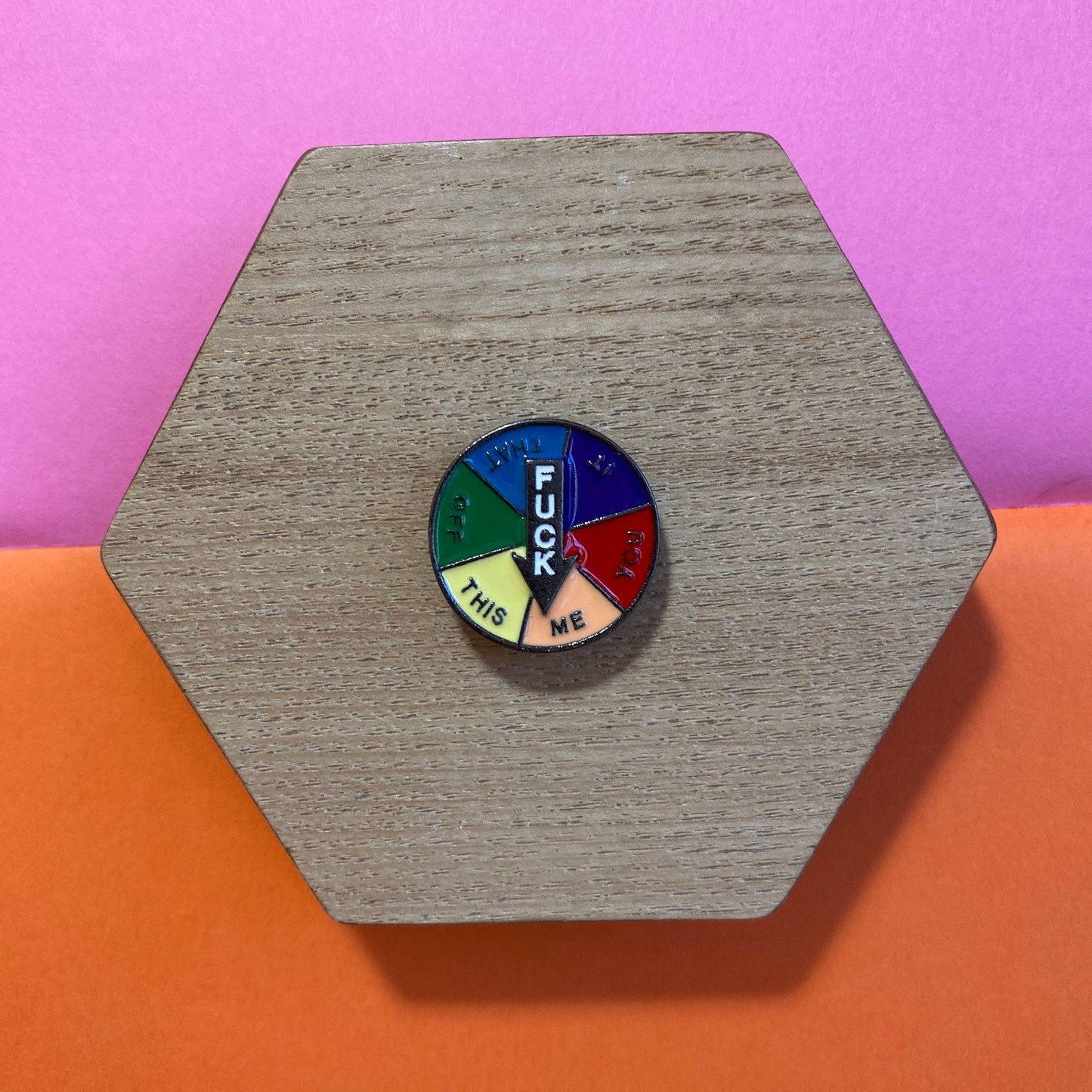 F*** You? No… F*** Me Love Wins LGBTQ Pride Rainbow Enamel Pin - thehappypin