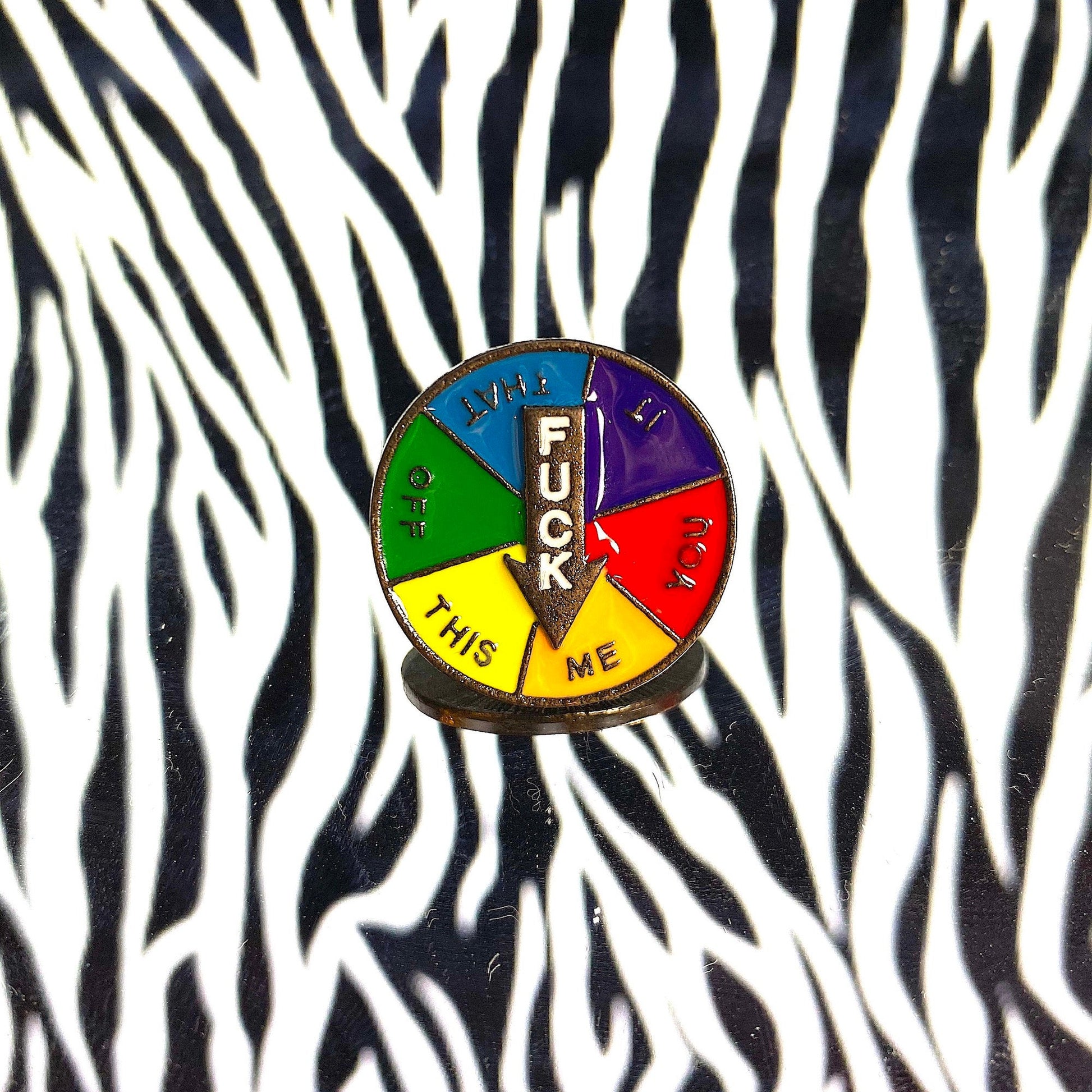 F*** You? No… F*** Me Love Wins LGBTQ Pride Rainbow Enamel Pin - thehappypin
