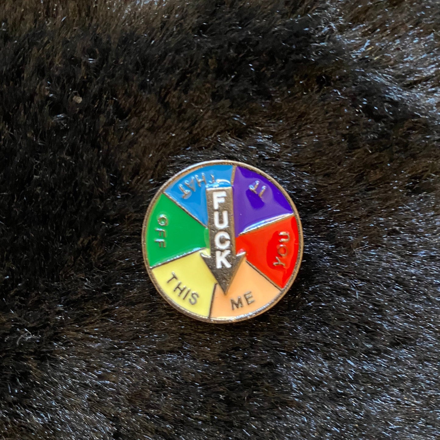 F*** You? No… F*** Me Love Wins LGBTQ Pride Rainbow Enamel Pin - thehappypin
