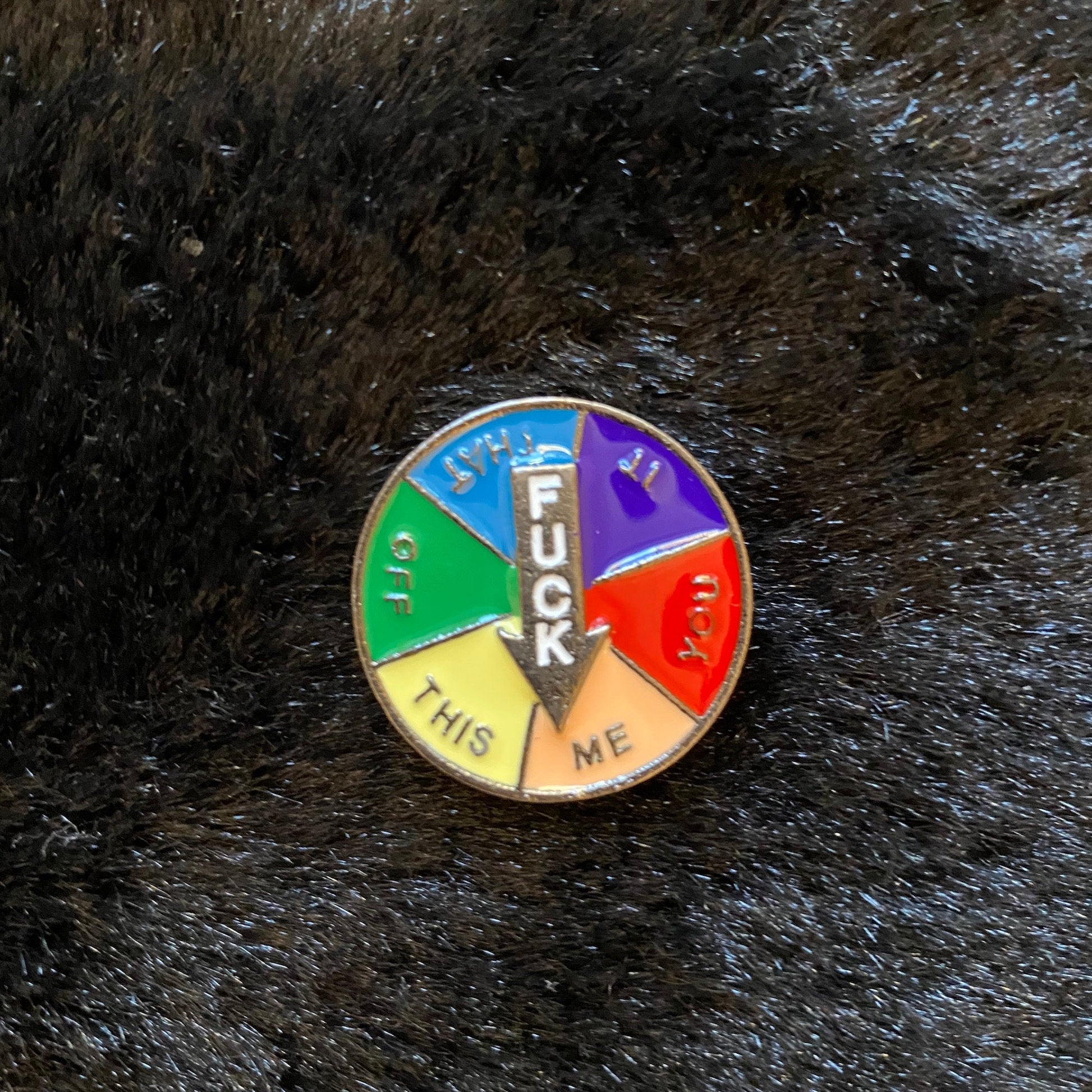 F*** You? No… F*** Me Love Wins LGBTQ Pride Rainbow Enamel Pin - thehappypin