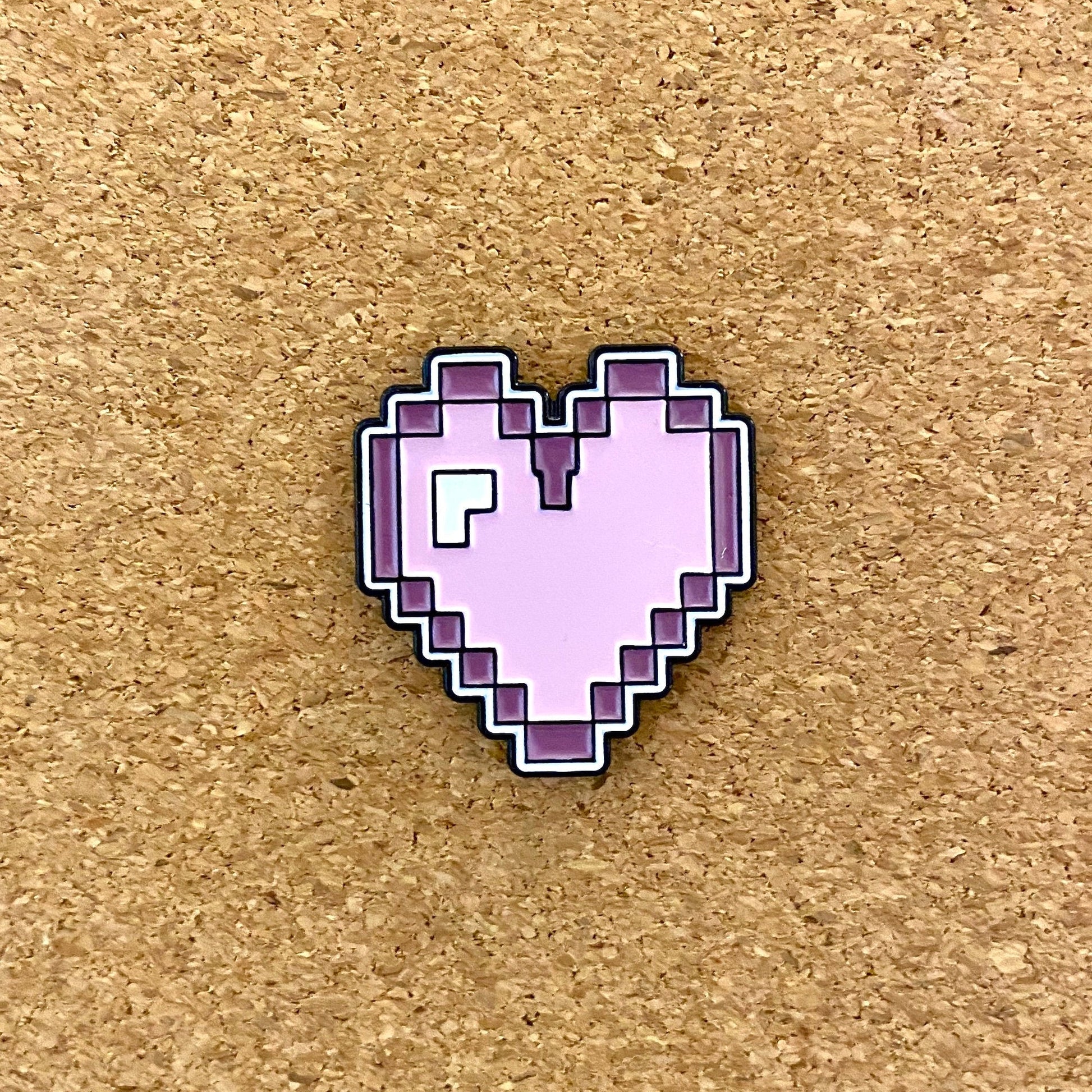 Pixel Heart Gamer Enamel Pin - thehappypin