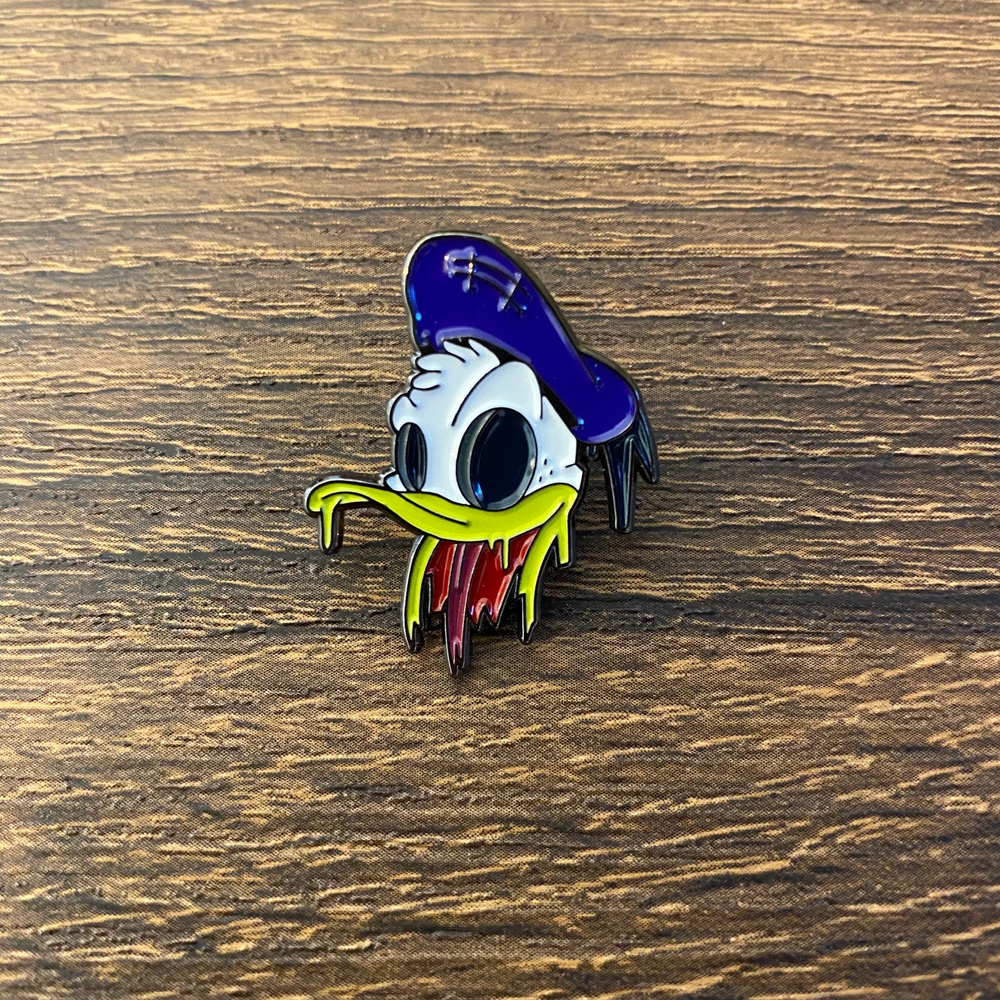 Duckfaced Donald Duck Zombie Apocalypse Enamel Pin - thehappypin