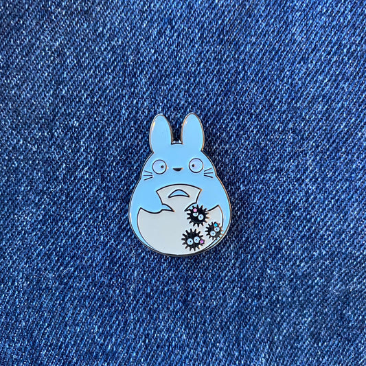 Totoro and his Soot Ball Friends Spirited Away Enamel Pin - thehappypin