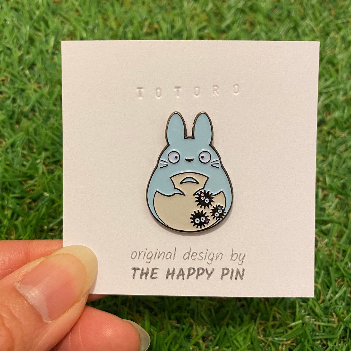 Totoro and his Soot Ball Friends Spirited Away Enamel Pin - thehappypin