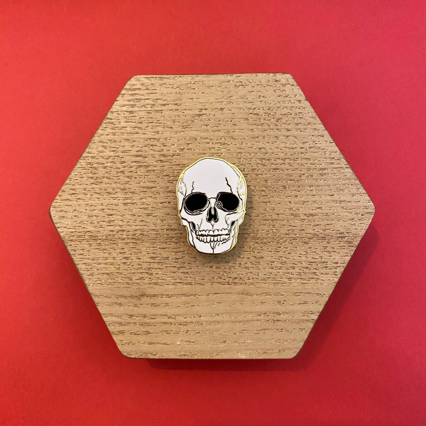 A Handsome Skull - Touch of the Macabre Series - Enamel Pin - thehappypin