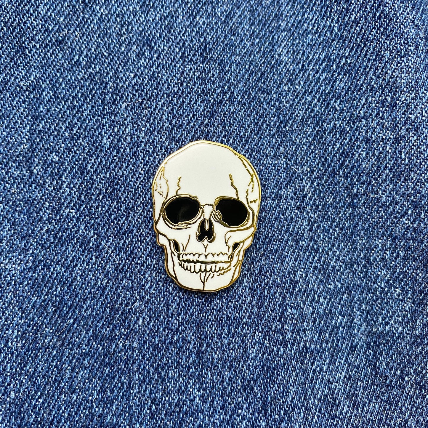 A Handsome Skull - Touch of the Macabre Series - Enamel Pin - thehappypin