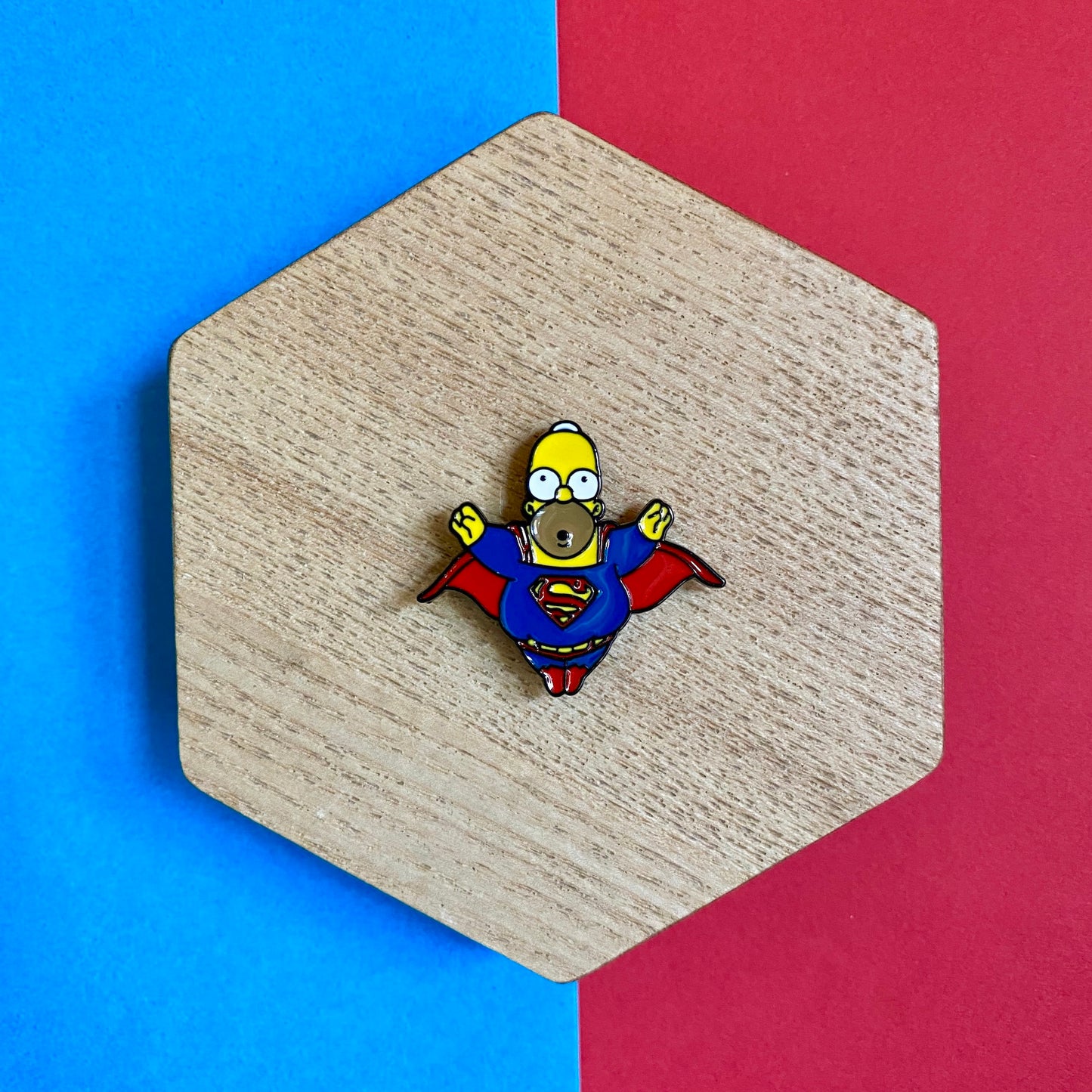 Superhero Homer Enamel Pin - thehappypin