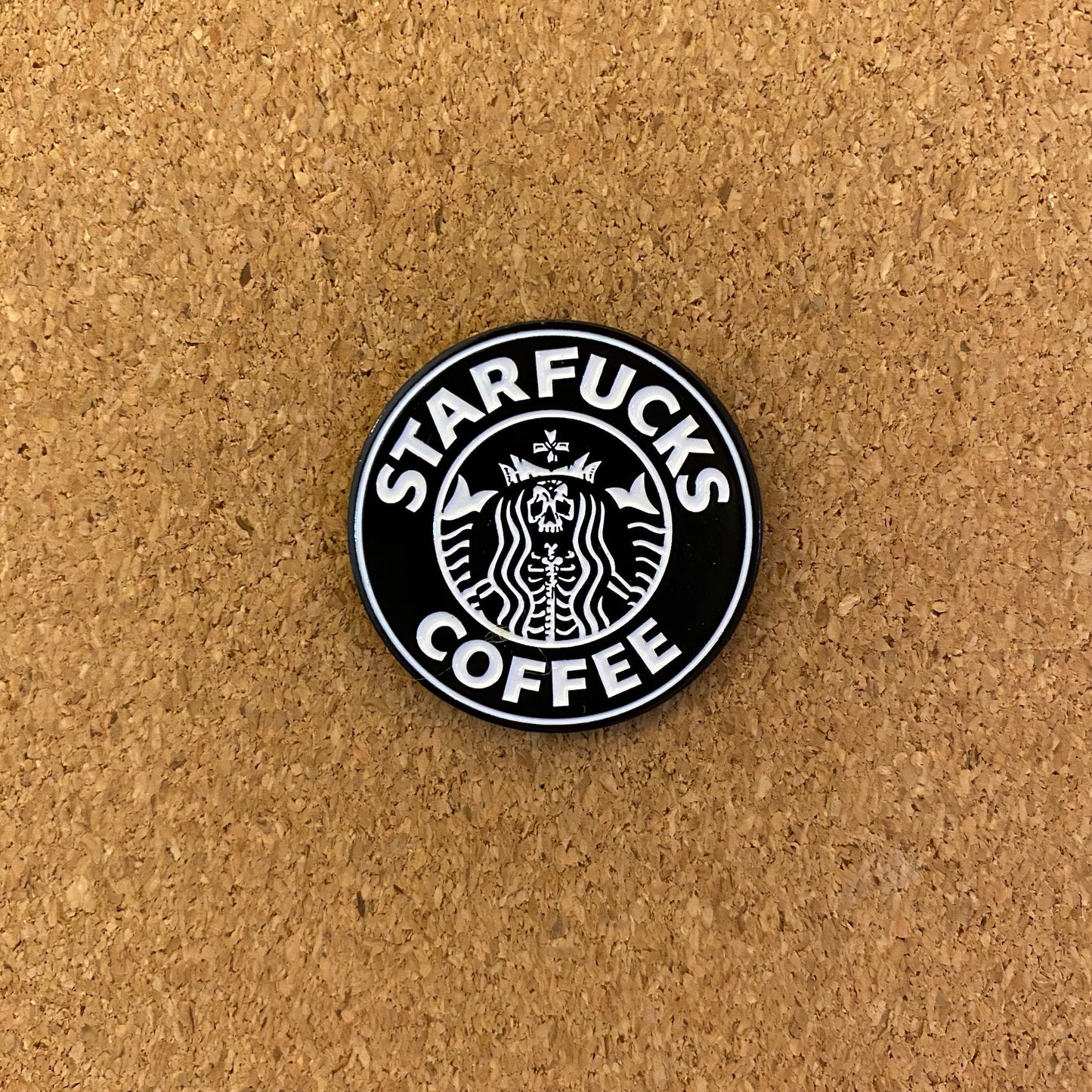 Starfucks Coffee - Absolutely No F***s Given Enamel Pin - thehappypin