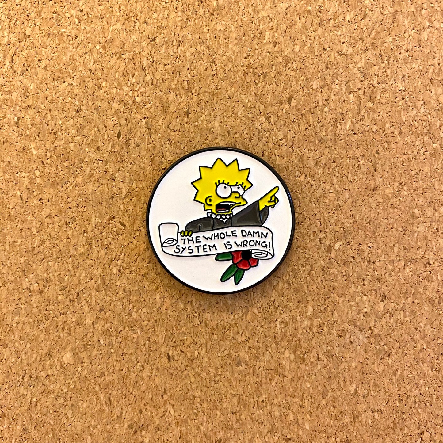 Justice Lisa Scalia Simpson Enamel Pin - thehappypin