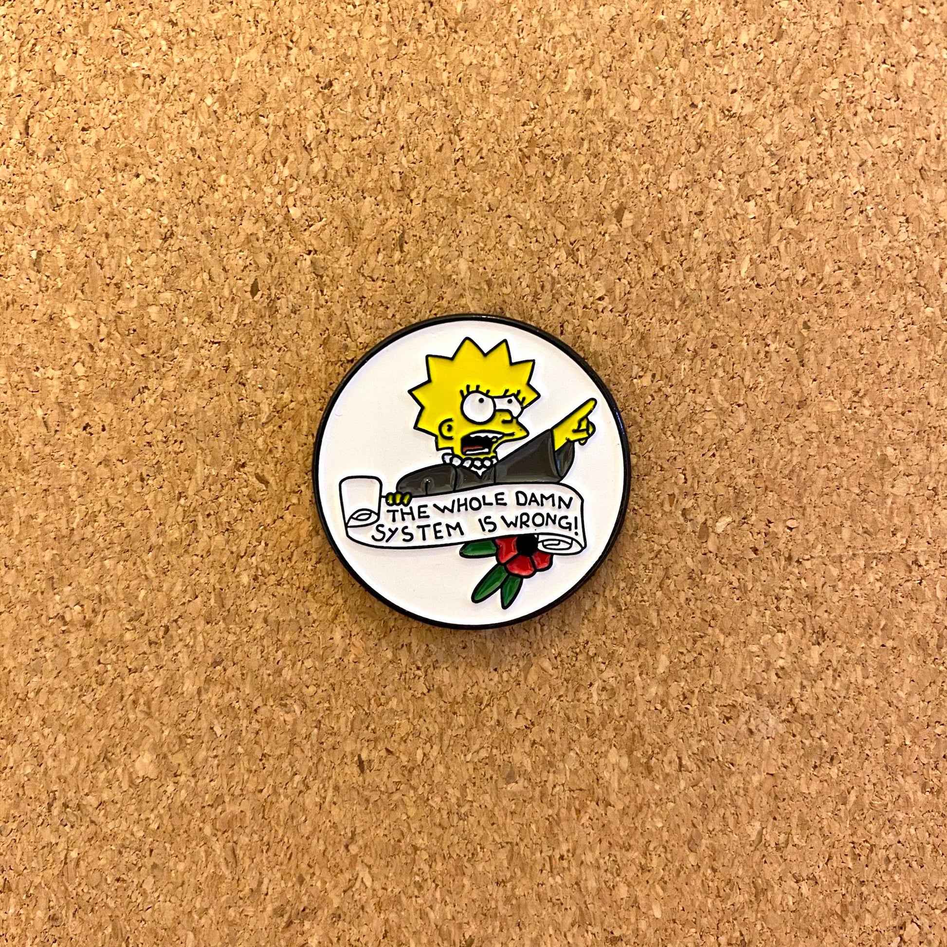 Justice Lisa Scalia Simpson Enamel Pin - thehappypin