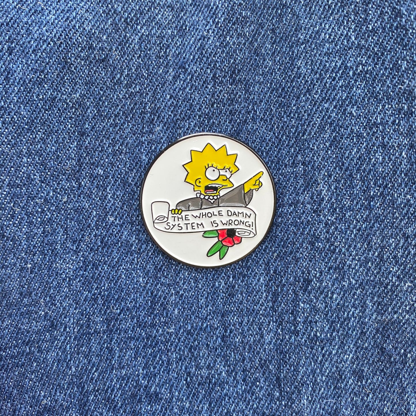 Justice Lisa Scalia Simpson Enamel Pin - thehappypin