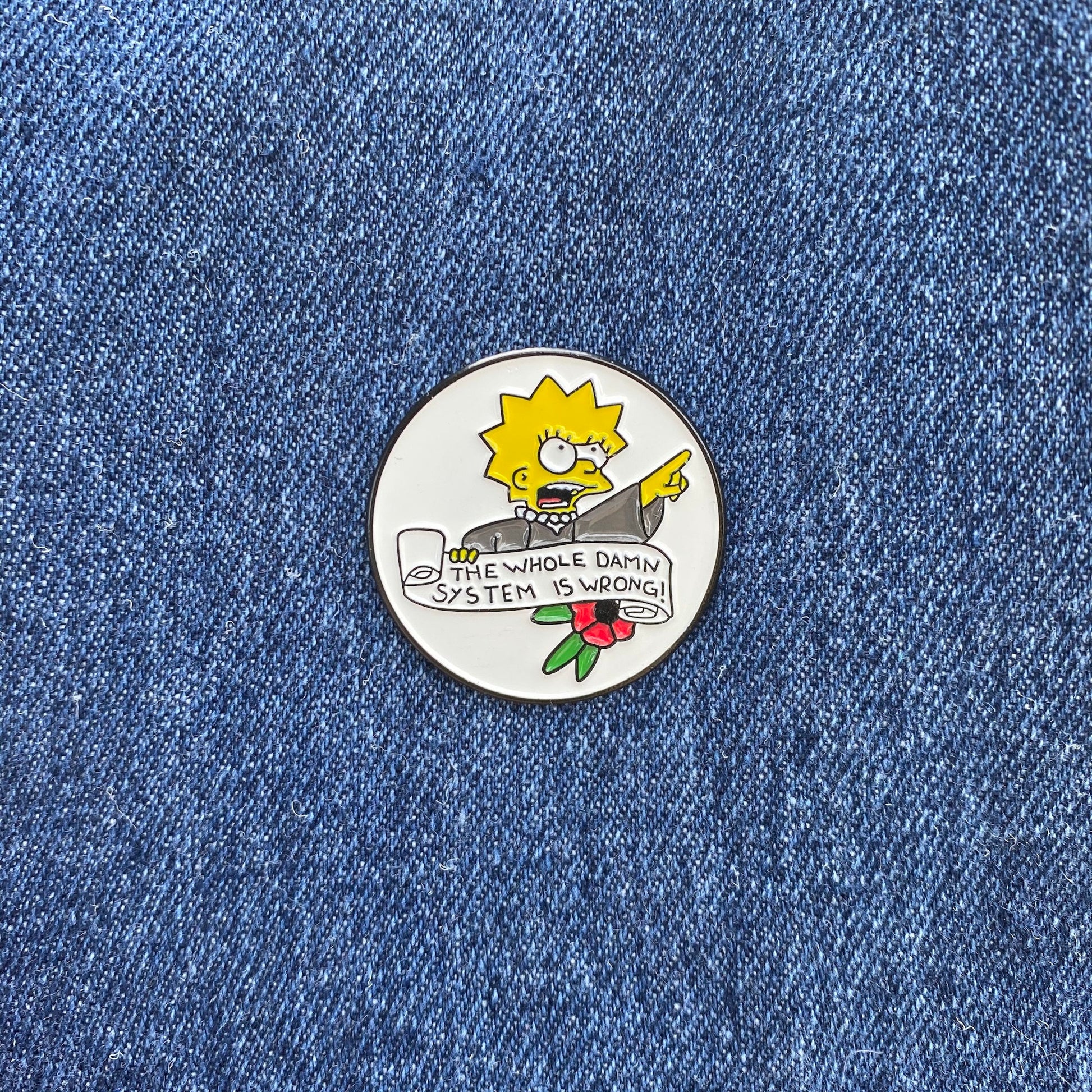 Justice Lisa Scalia Simpson Enamel Pin - thehappypin