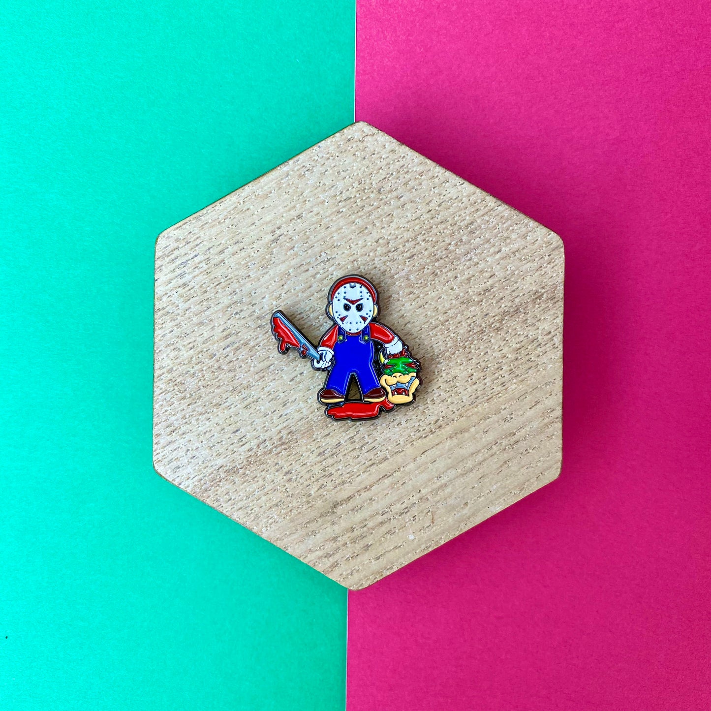 Jason from Friday the 13th as Super Mario Enamel Pin - thehappypin