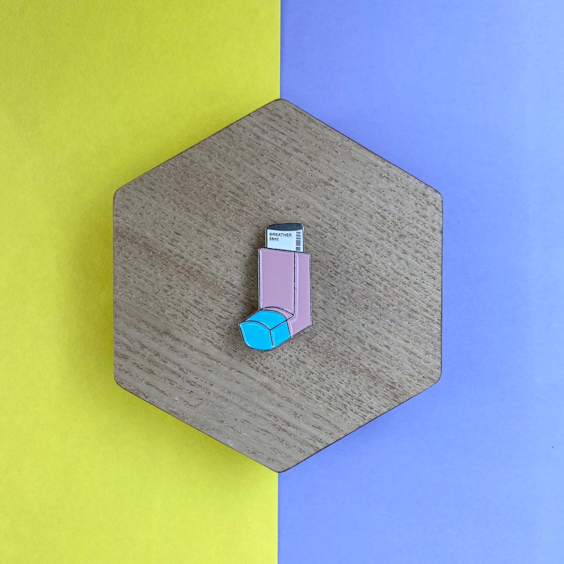 Asthma Inhaler Enamel Pin - thehappypin