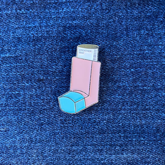 Asthma Inhaler Enamel Pin - thehappypin
