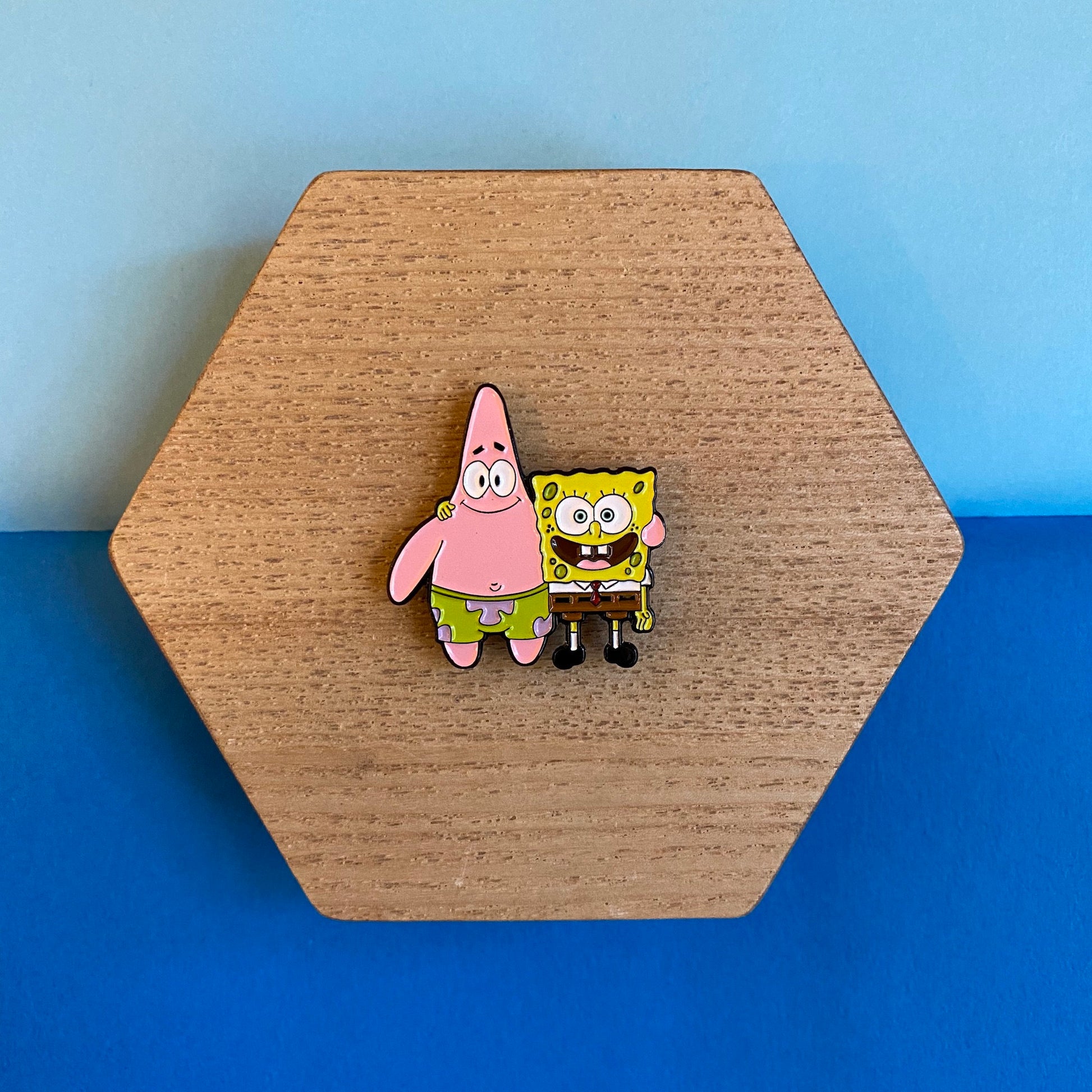 Spongebob Squarepants and Patrick Star Enamel Pin - thehappypin