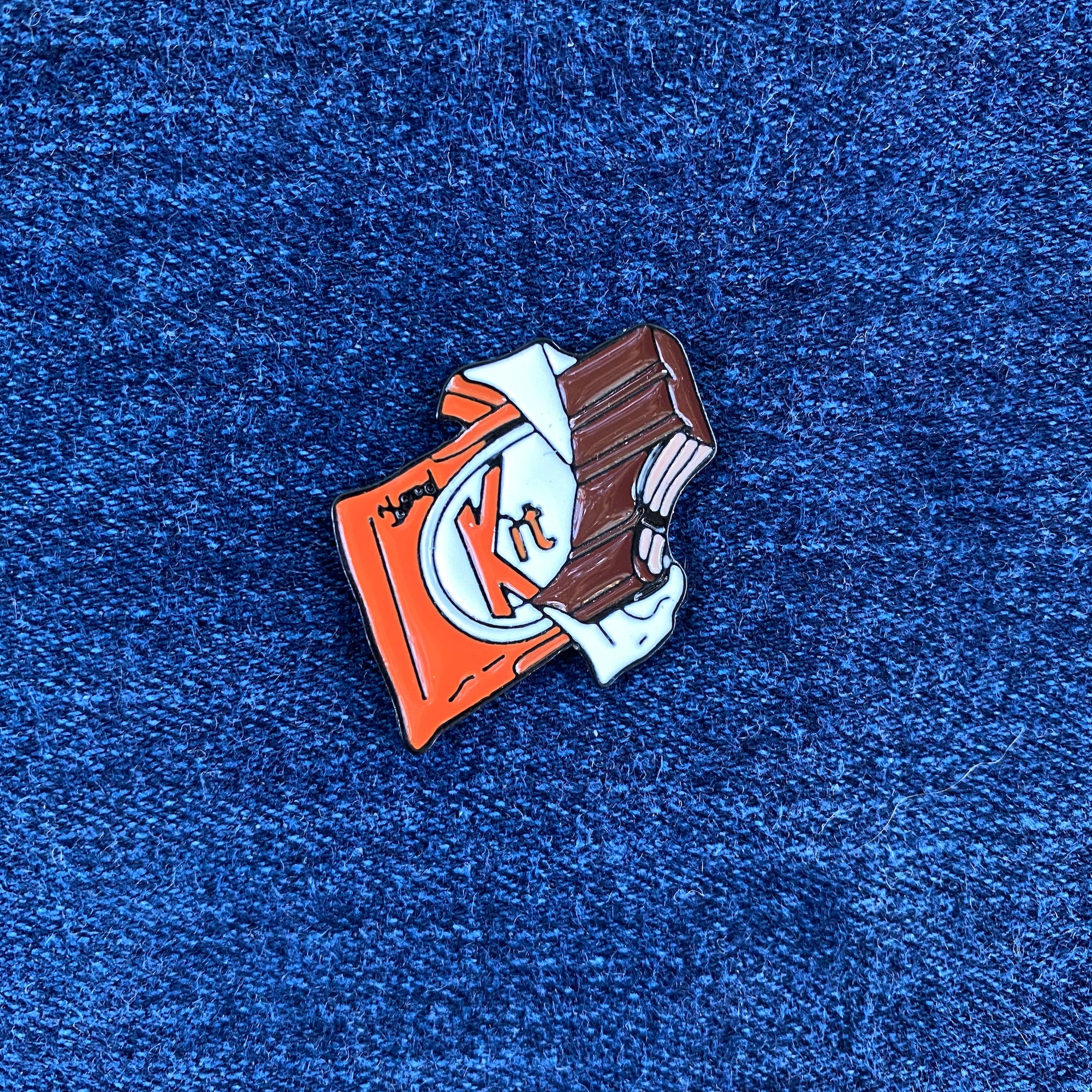Daniel Kit Pin Kit Kat Bar Enamel Pin – thehappypin