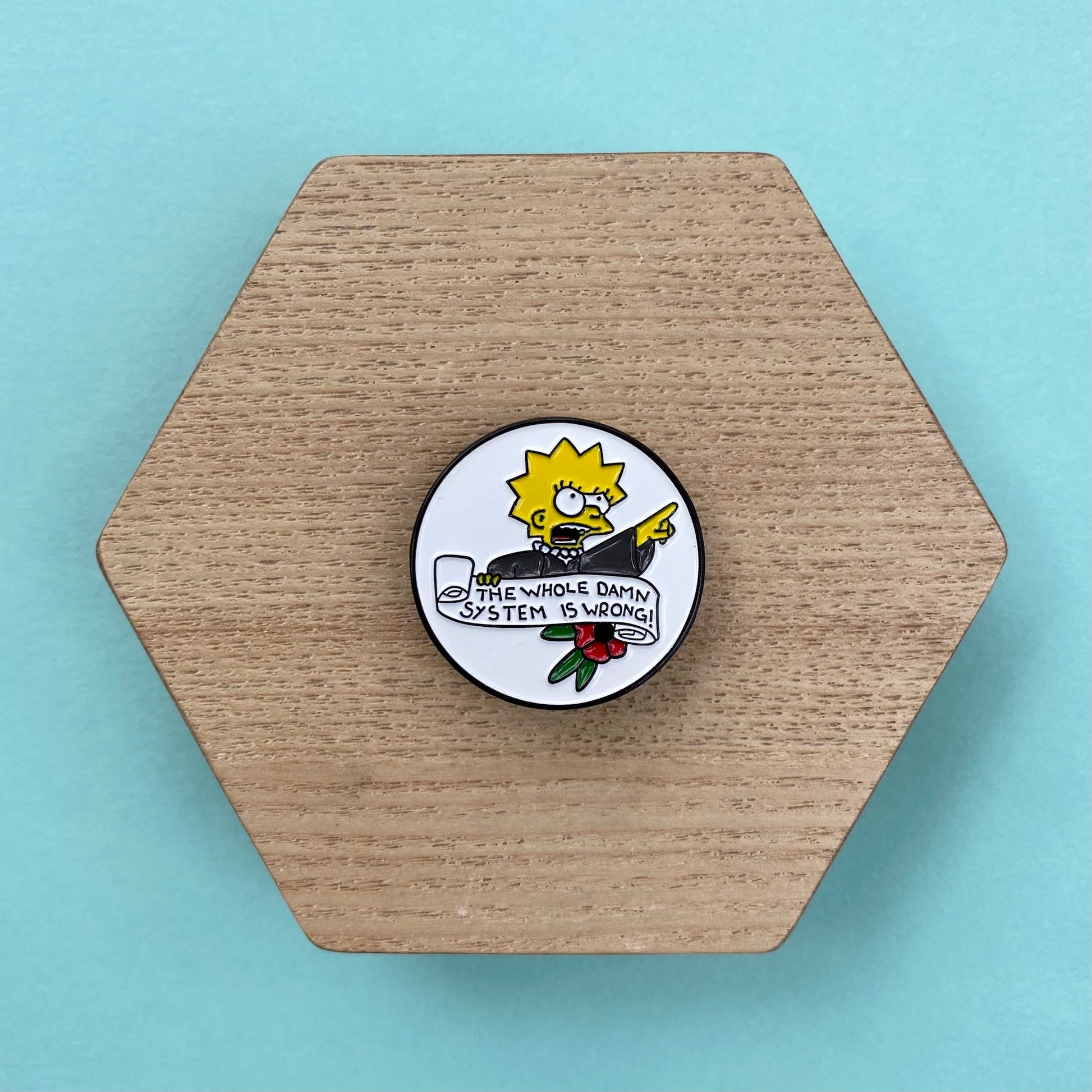 Justice Lisa Scalia Simpson Enamel Pin - thehappypin
