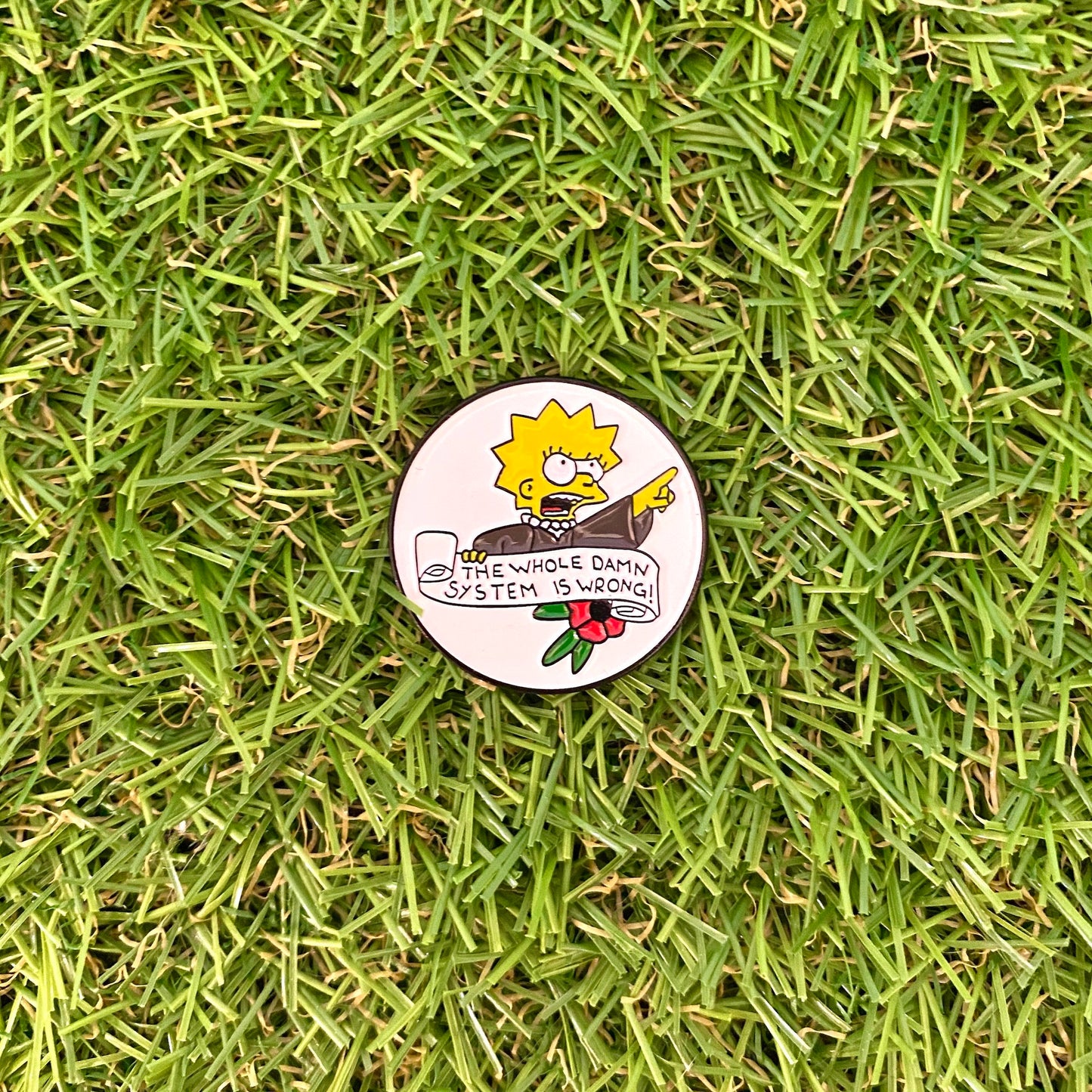 Justice Lisa Scalia Simpson Enamel Pin - thehappypin
