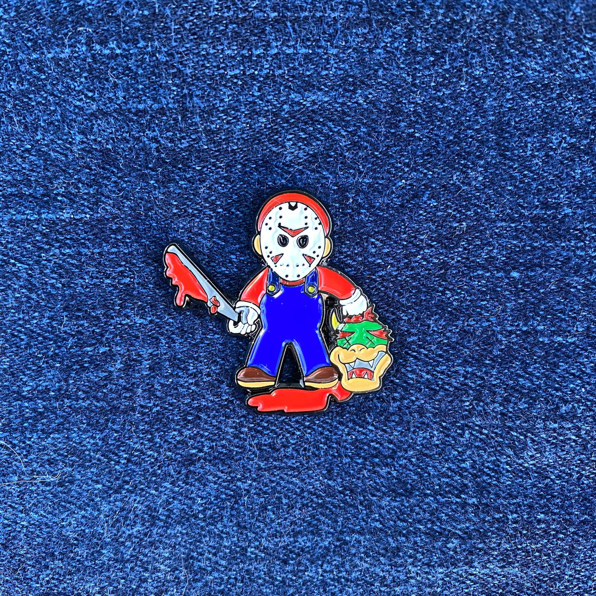 Jason from Friday the 13th as Super Mario Enamel Pin - thehappypin
