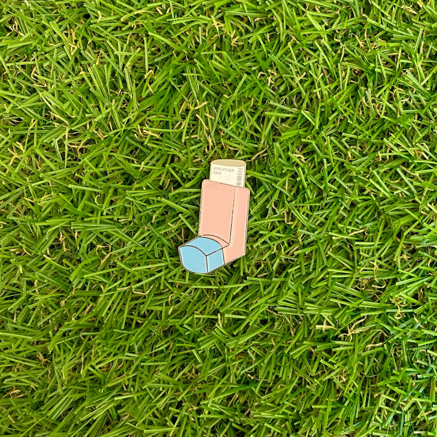 Asthma Inhaler Enamel Pin - thehappypin