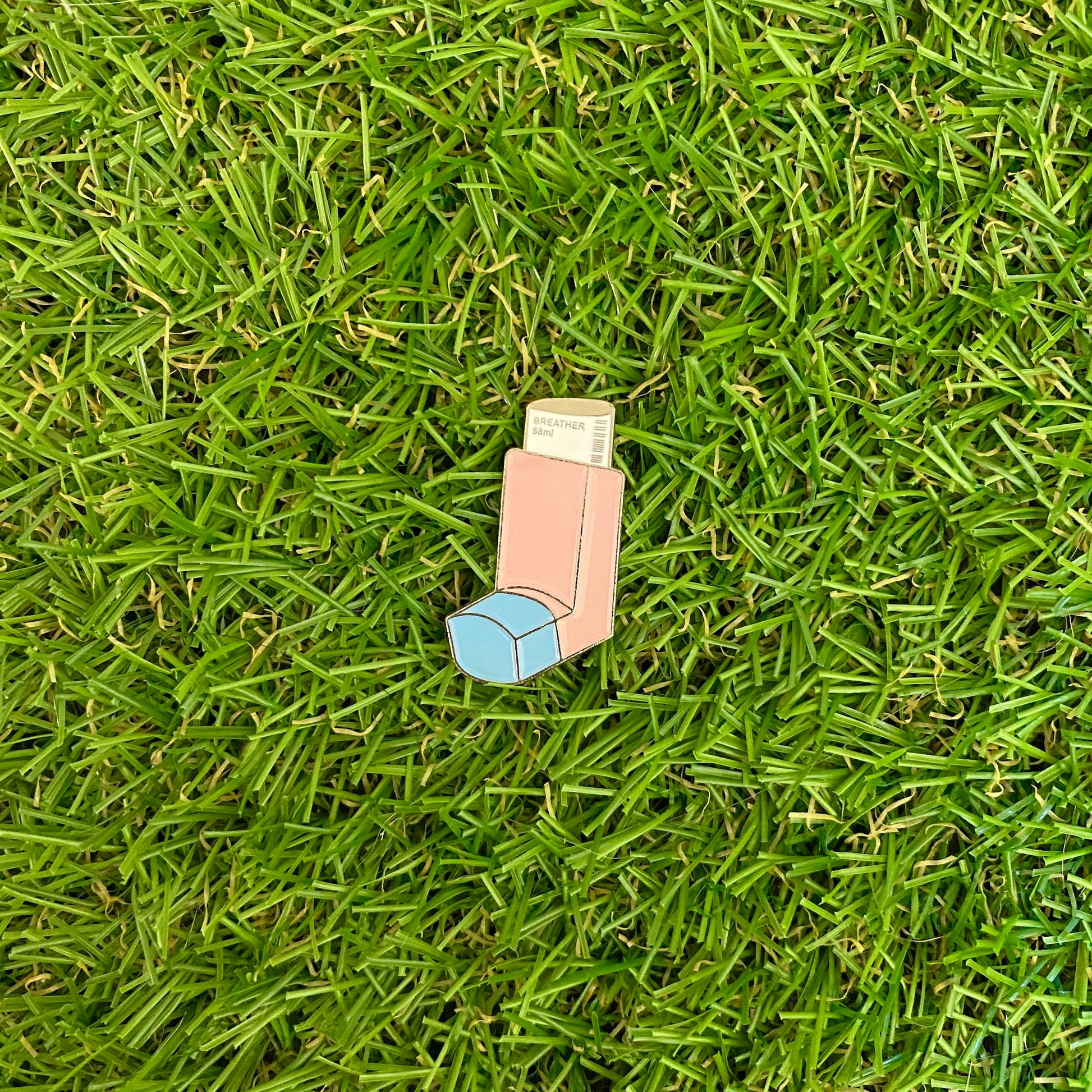 Asthma Inhaler Enamel Pin - thehappypin