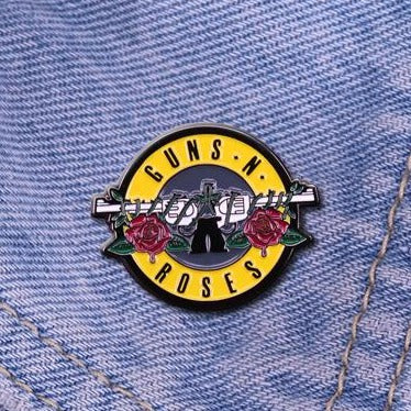 Guns N Roses Band Logo Enamel Pin - thehappypin