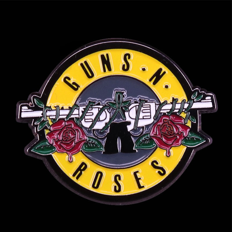 Guns N Roses Band Logo Enamel Pin - thehappypin