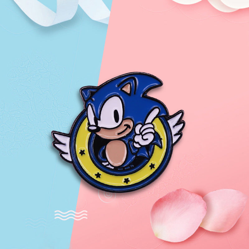 Go Sonic the Hedgehog Enamel Pin - thehappypin